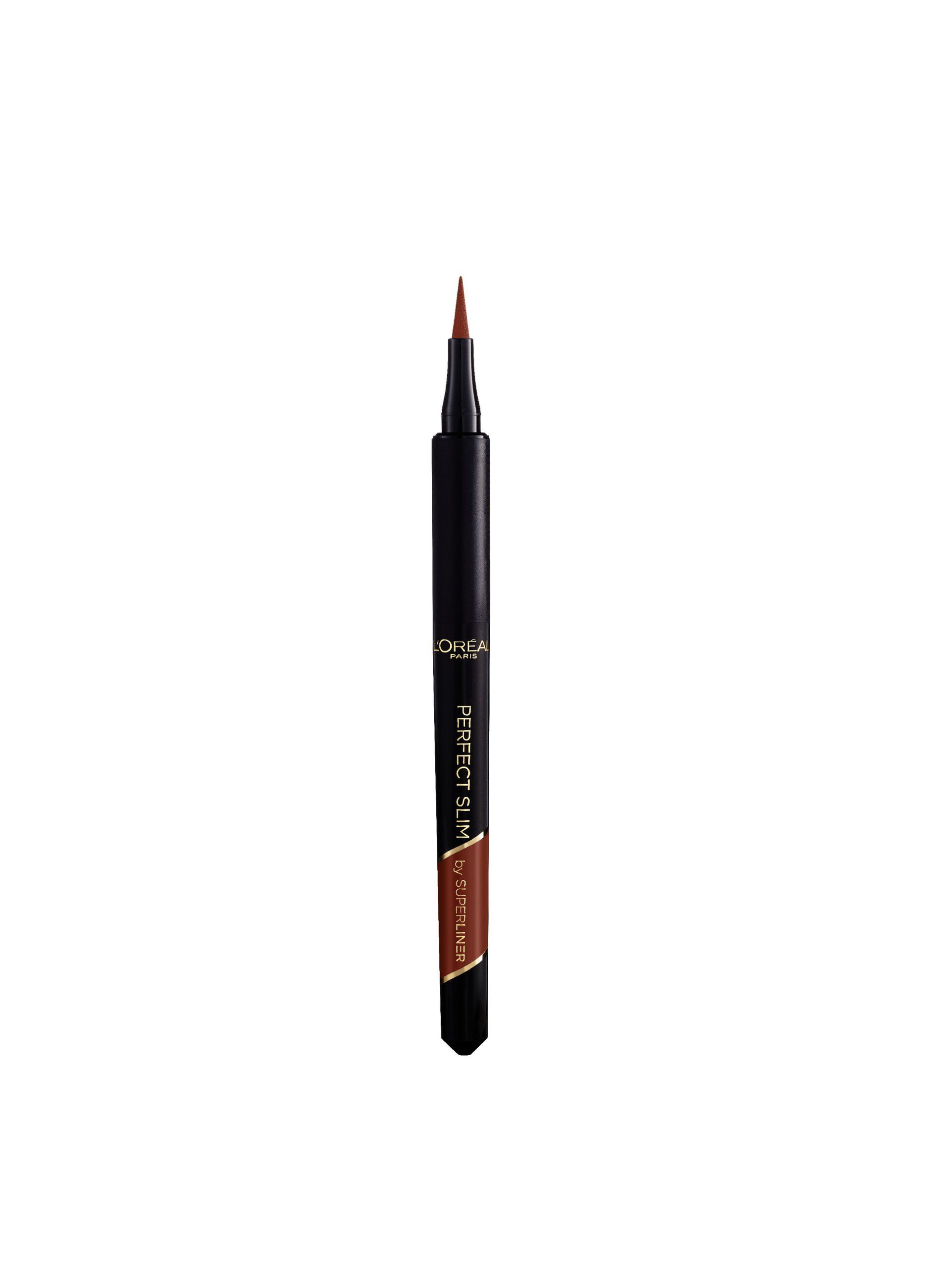 L'Oréal Paris Eyeliner in Penna Superliner Perfect Slim, Tratto Preciso, Tenuta Fino a 24H, Colore: Brown (03).