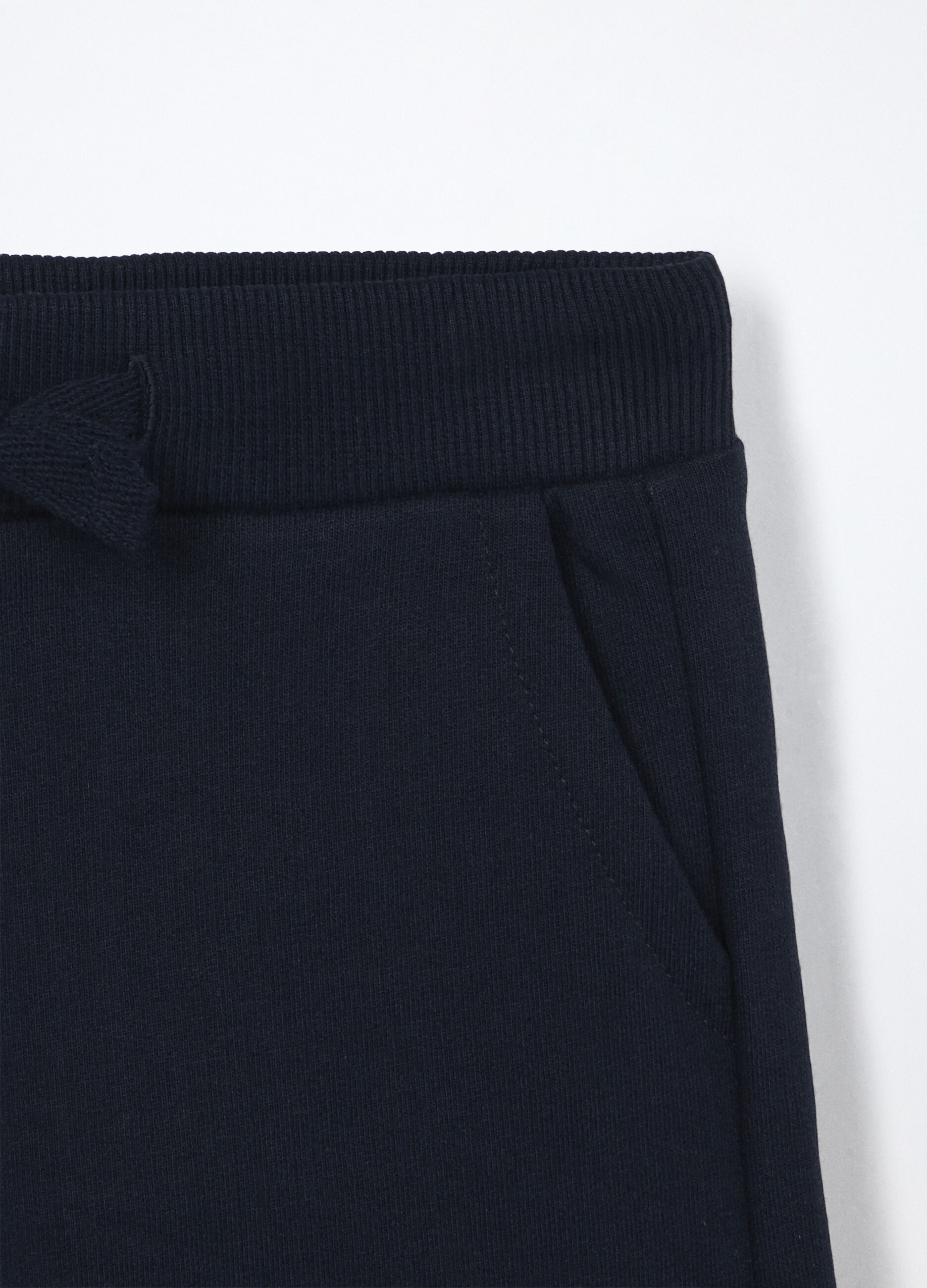 Jogging set in french terry di puro cotone neonato_3