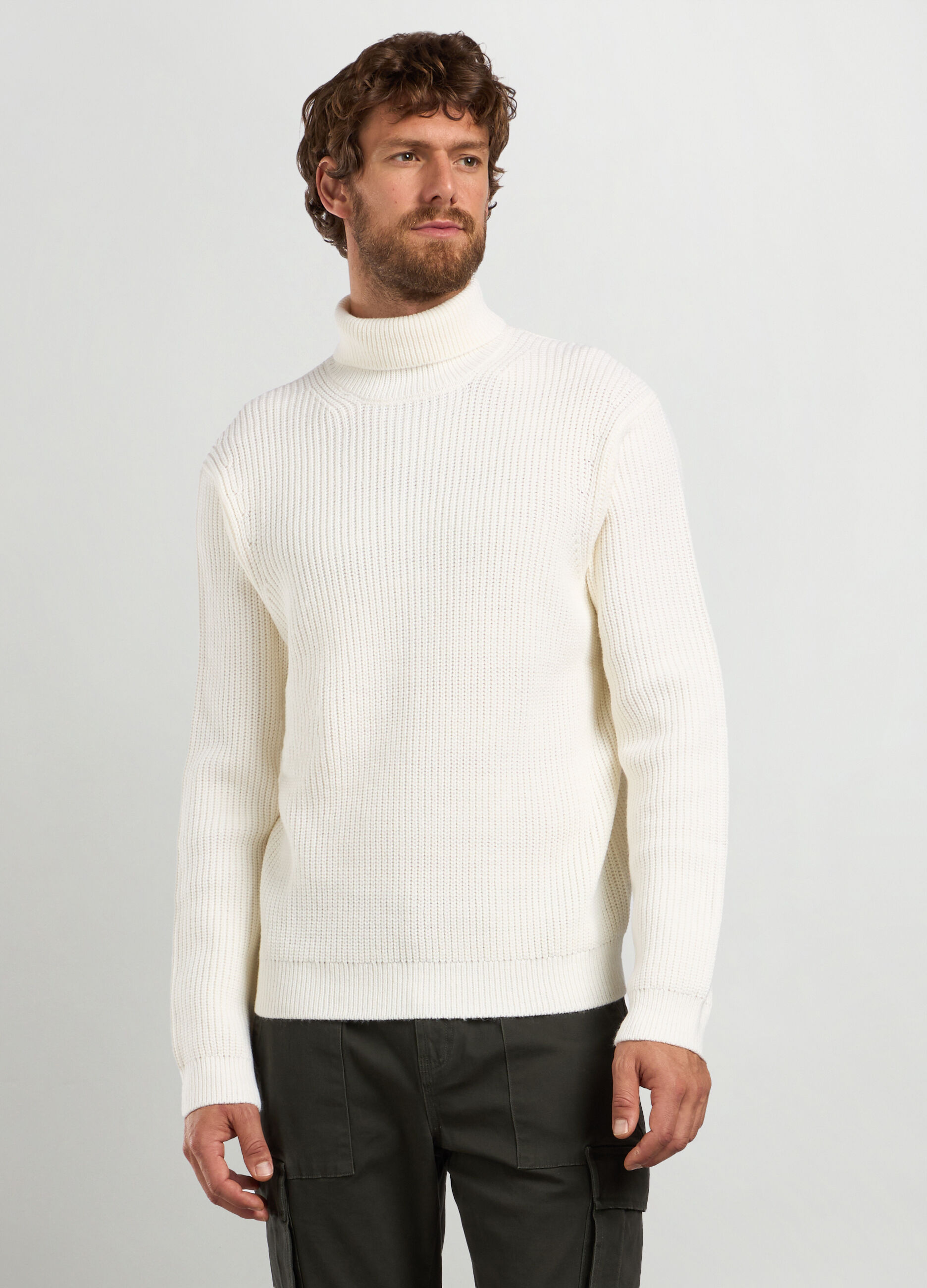 Maglione collo alto costa inglese uomo