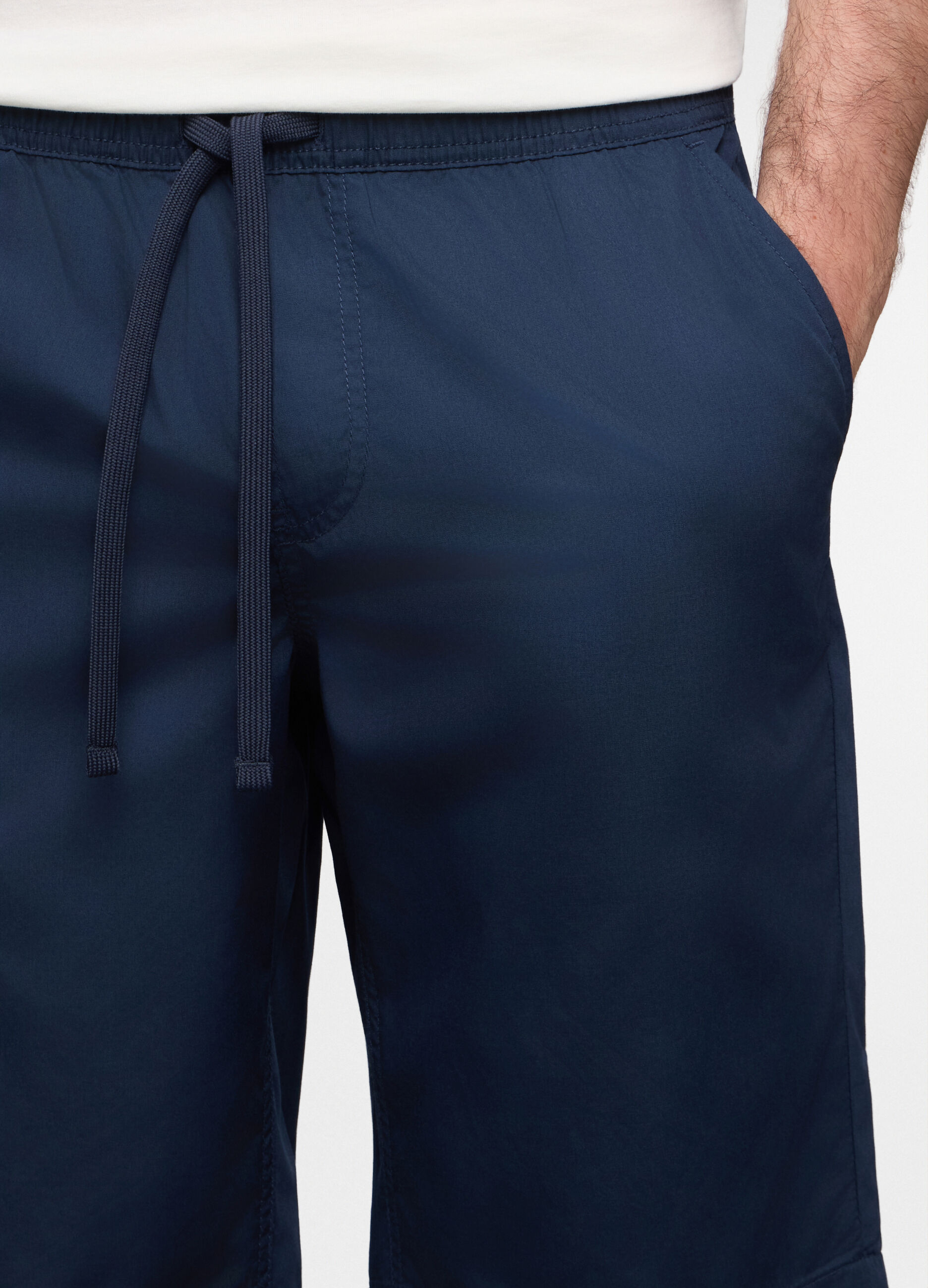 Bermuda chino in popeline misto cotone uomo_2