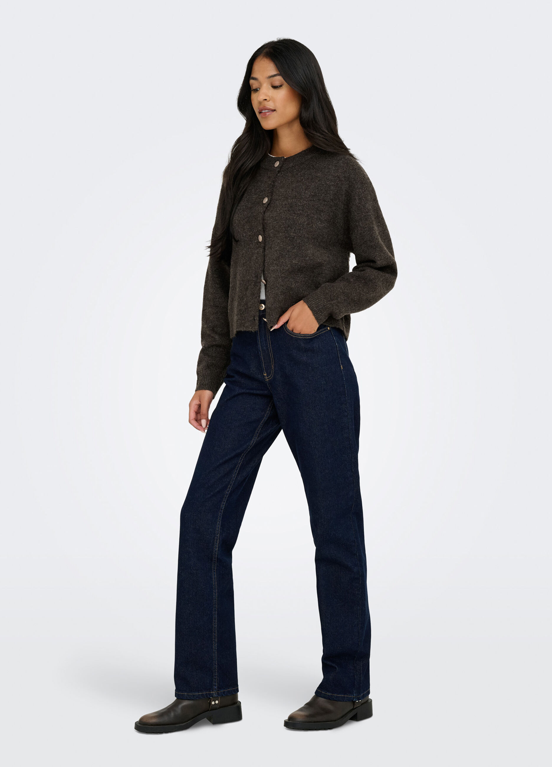 Cardigan m&eacute;lange donna_2