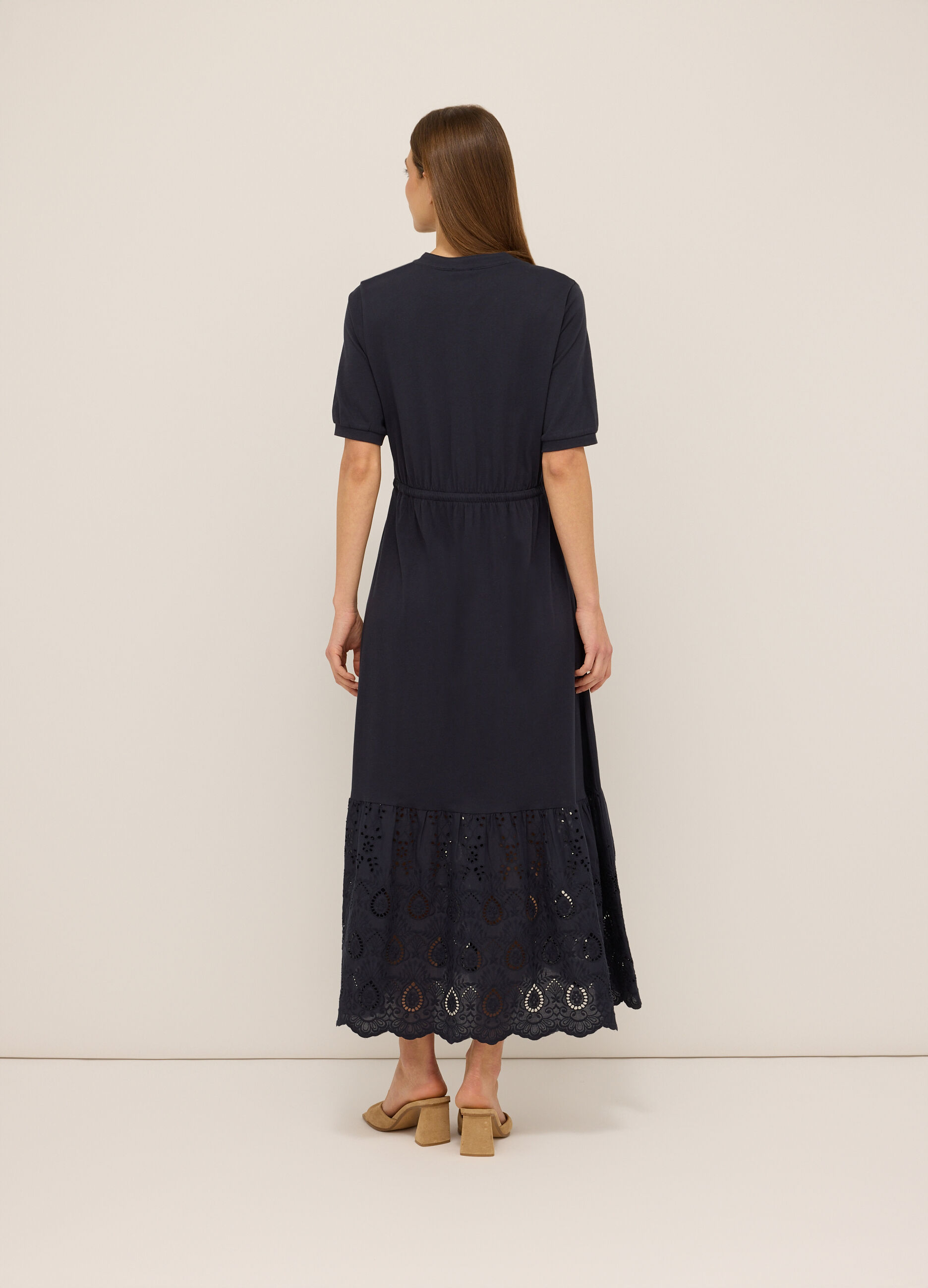 Abito lungo in jersey di puro cotone donna_1