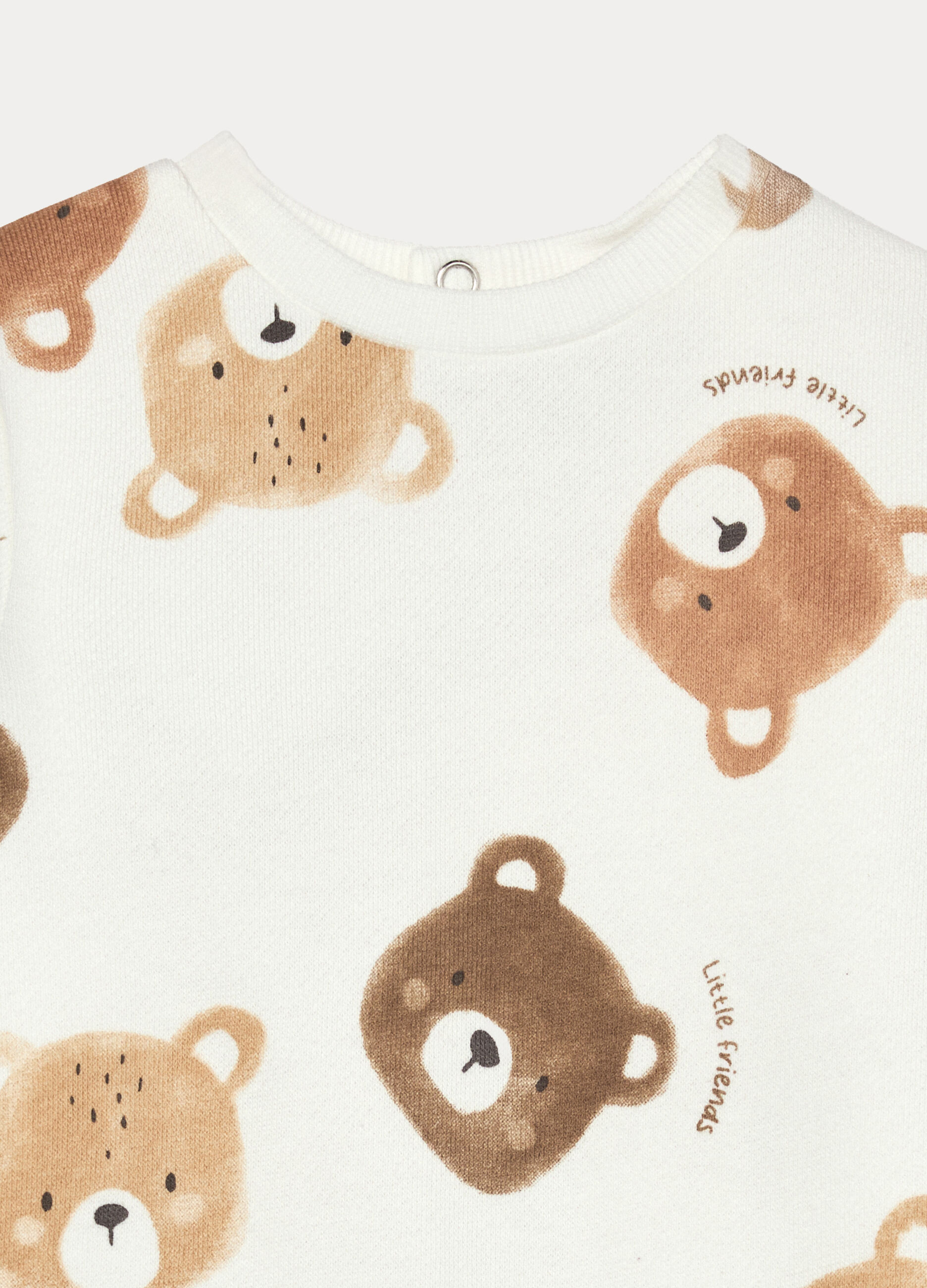 Tutina in puro cotone fleece + berretto _2