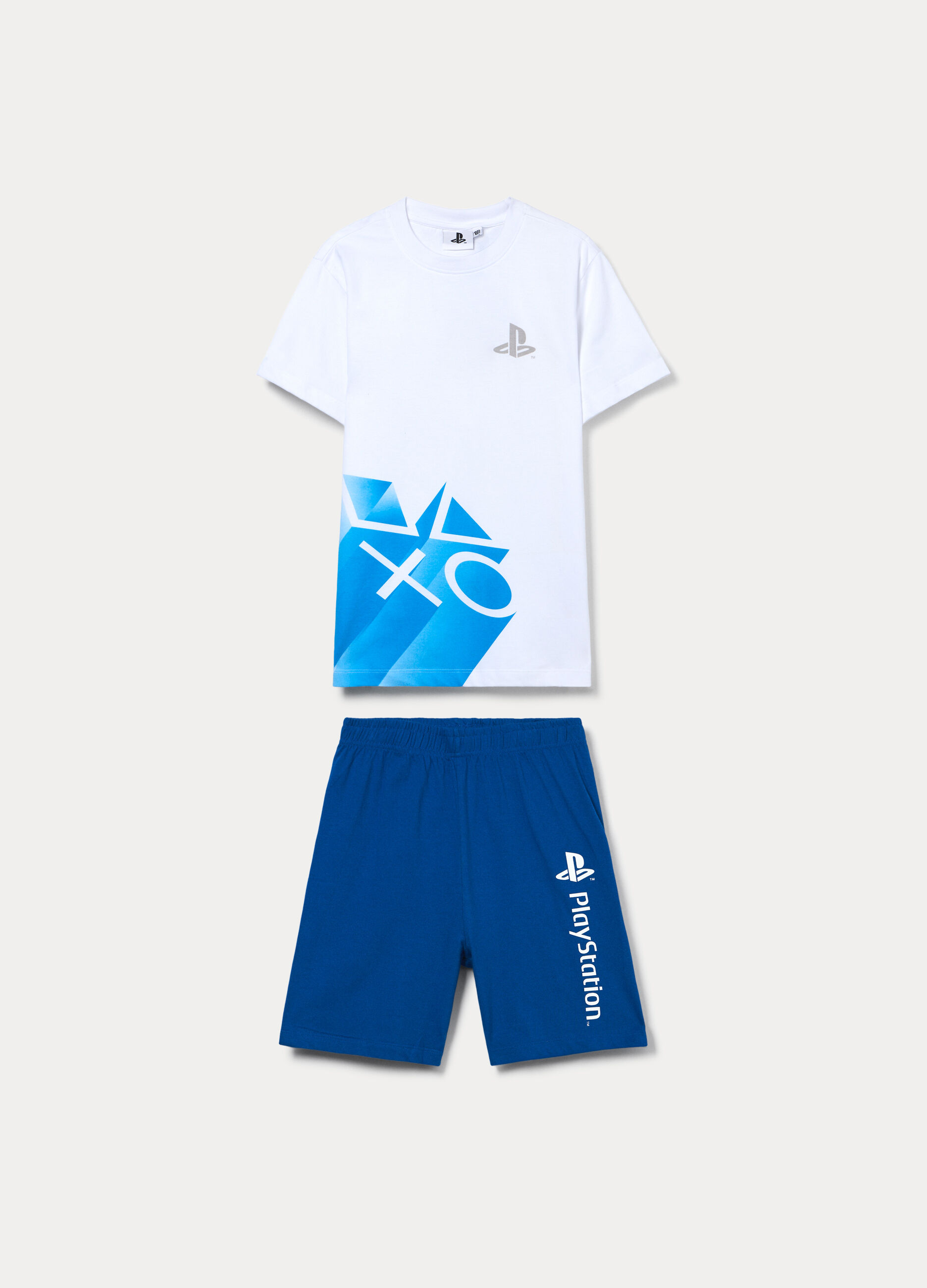 Set pigiama corto Play Station in jersey di puro cotone ragazzo_0