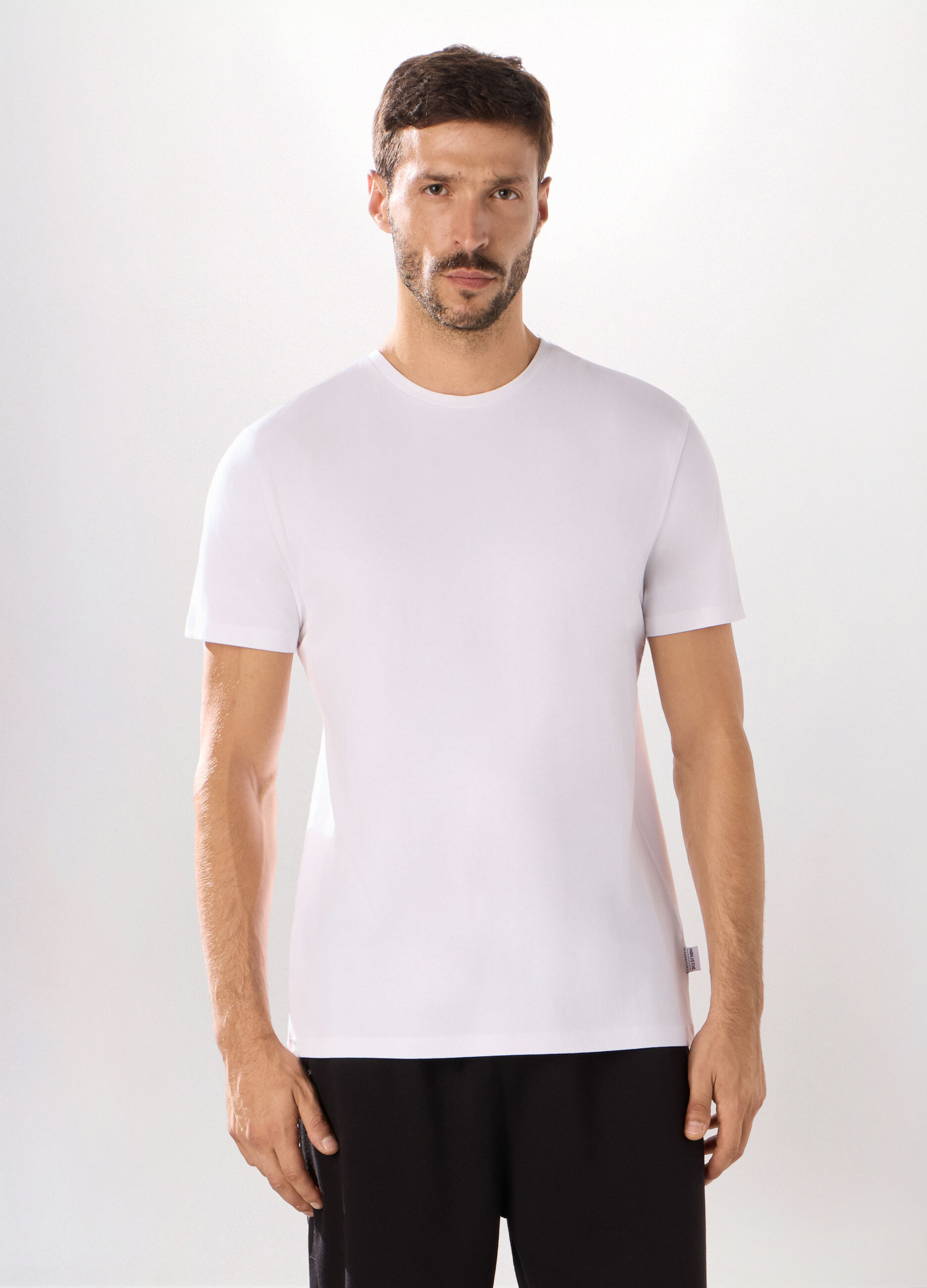 T-shirt in cotone stretch uomo_0