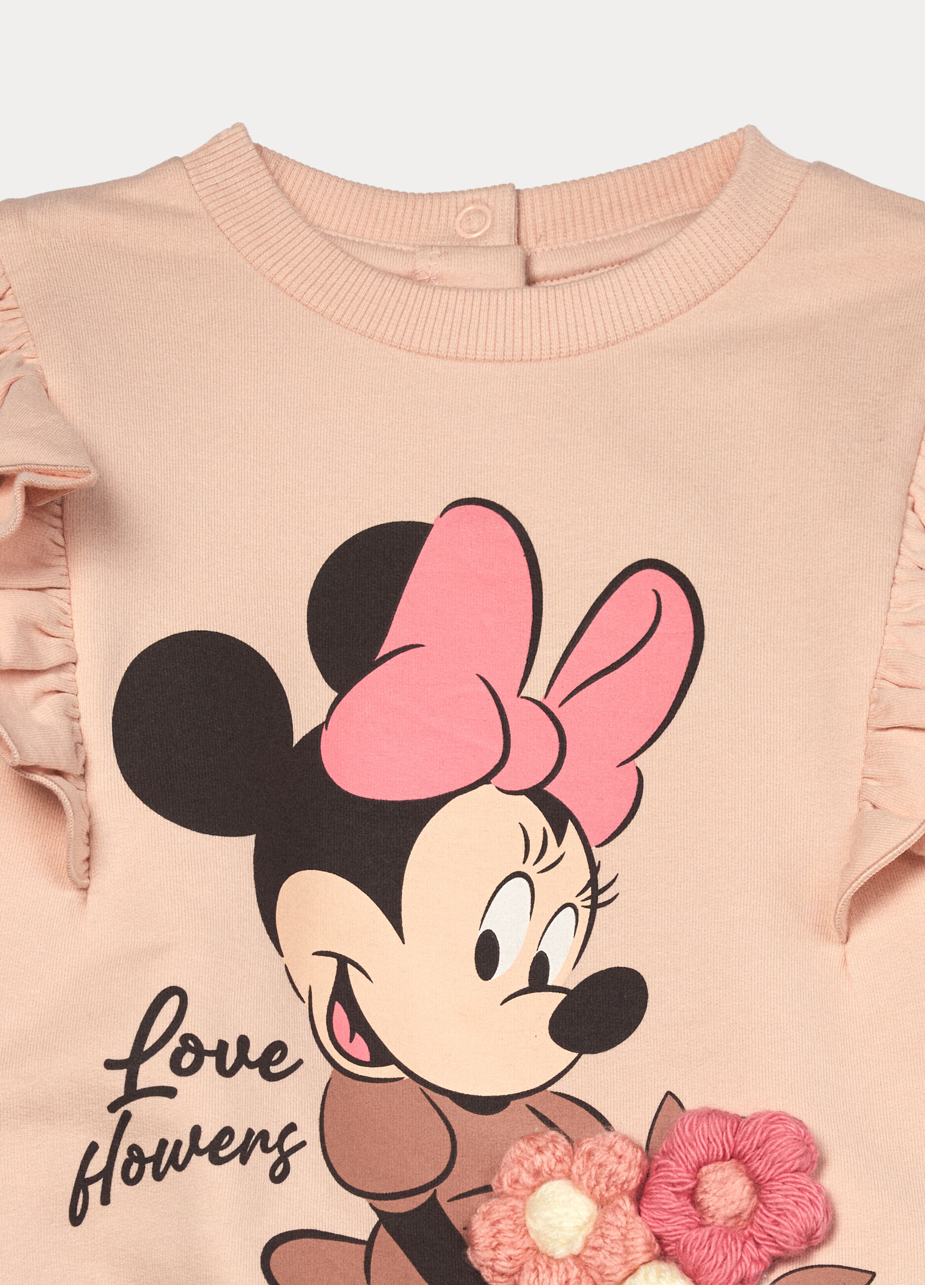 Jogging set Disney in french terry di cotone stretch bimba_2