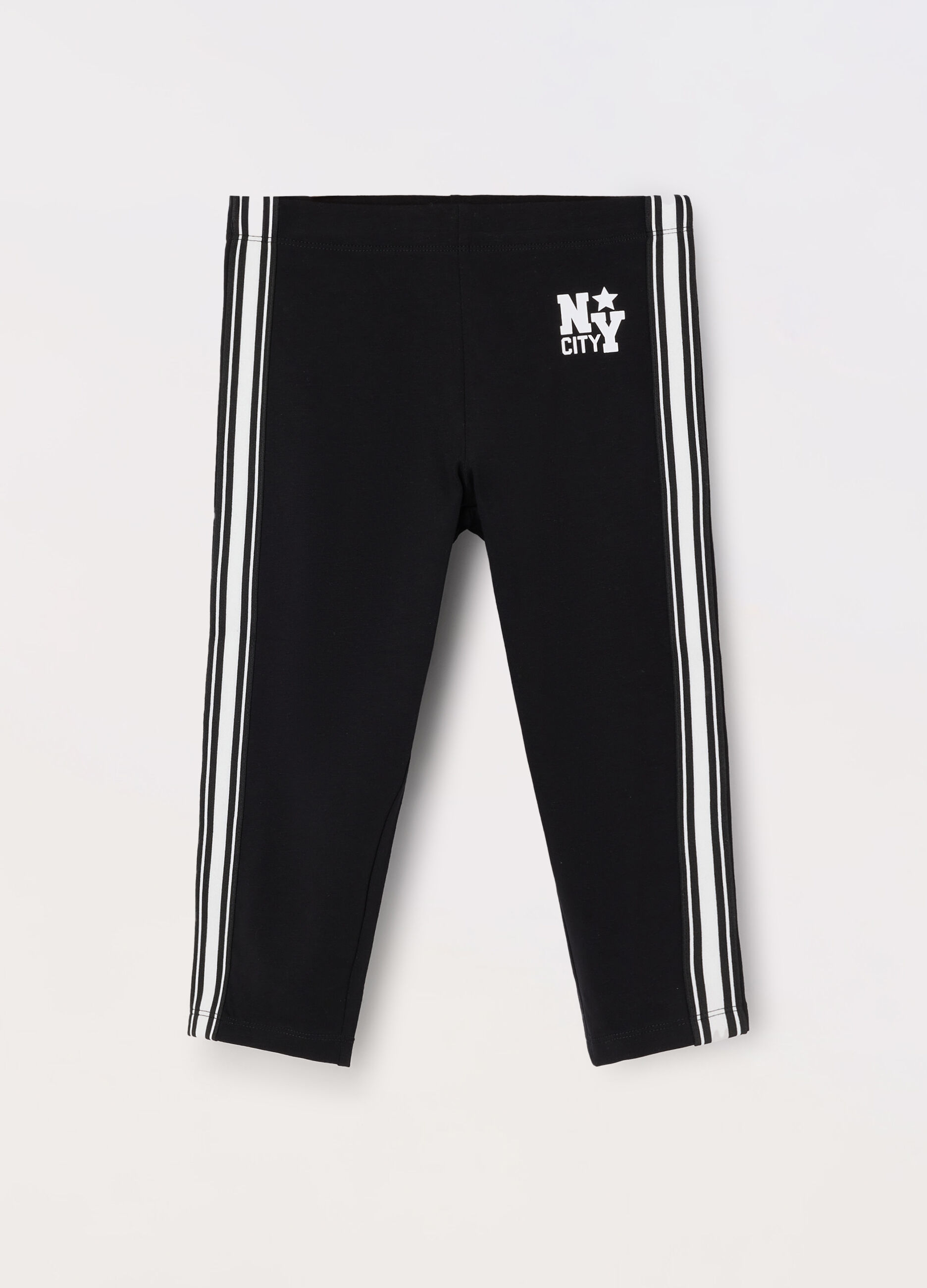 Leggings capri in jersey di cotone stretch ragazza_0