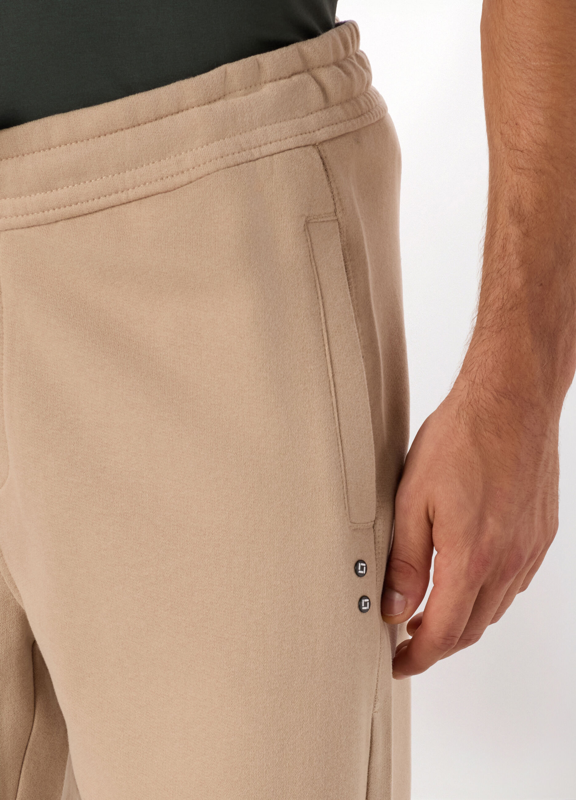 Jogger slim in puro cotone uomo
