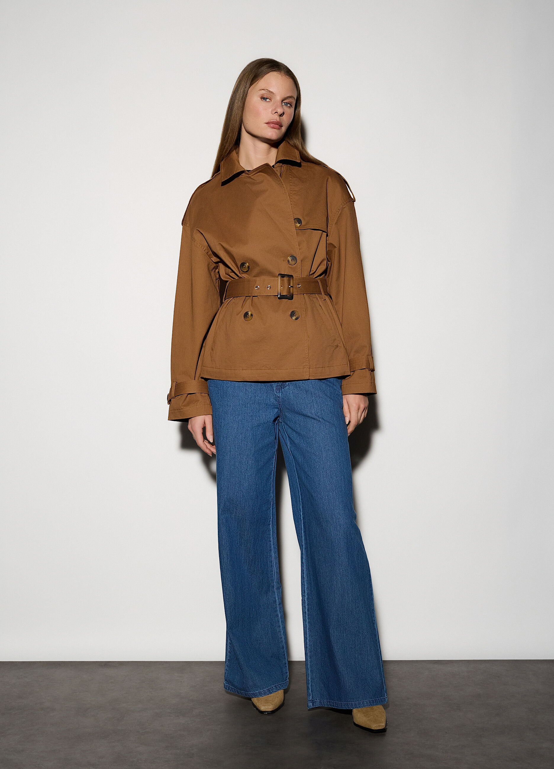 Trench corto doppiopetto donna_0