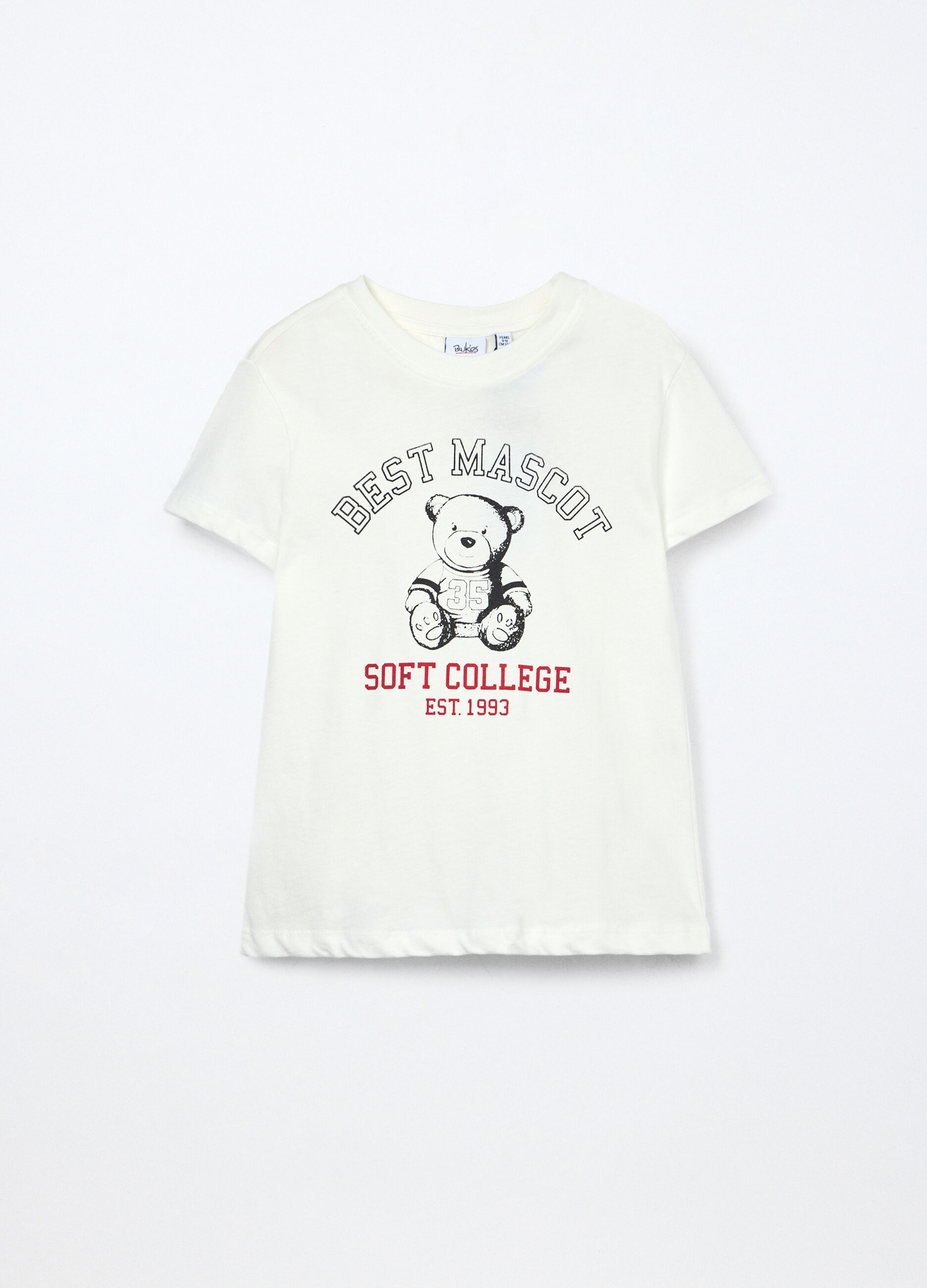 T-shirt in jersey di puro cotone ragazza_0