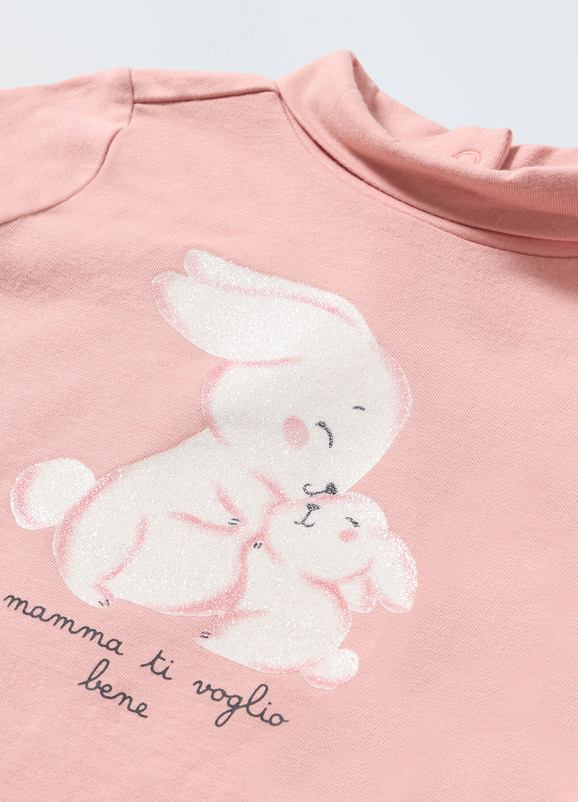 T-shirt in cotone stretch neonata_1