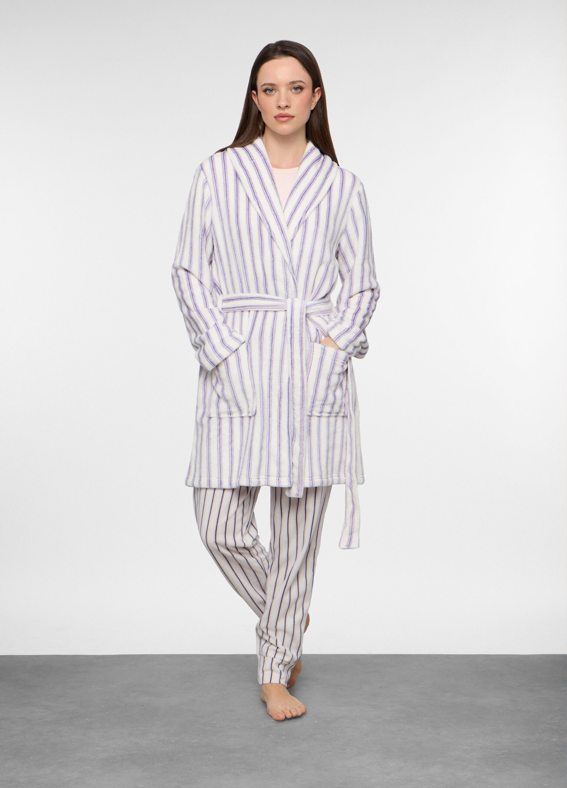 Vestaglia in coral fleece donna_0