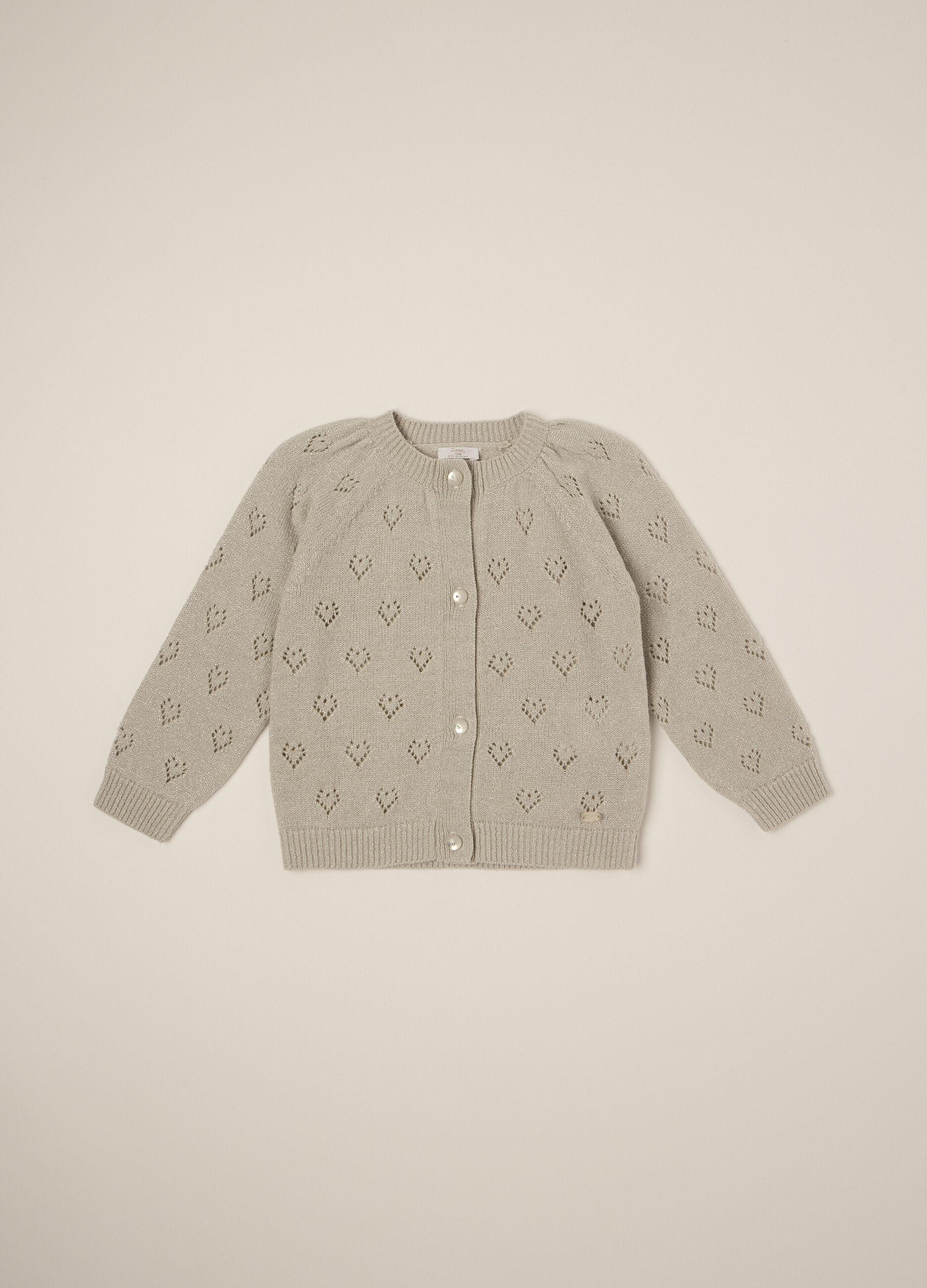 Cardigan beige per neonata_1