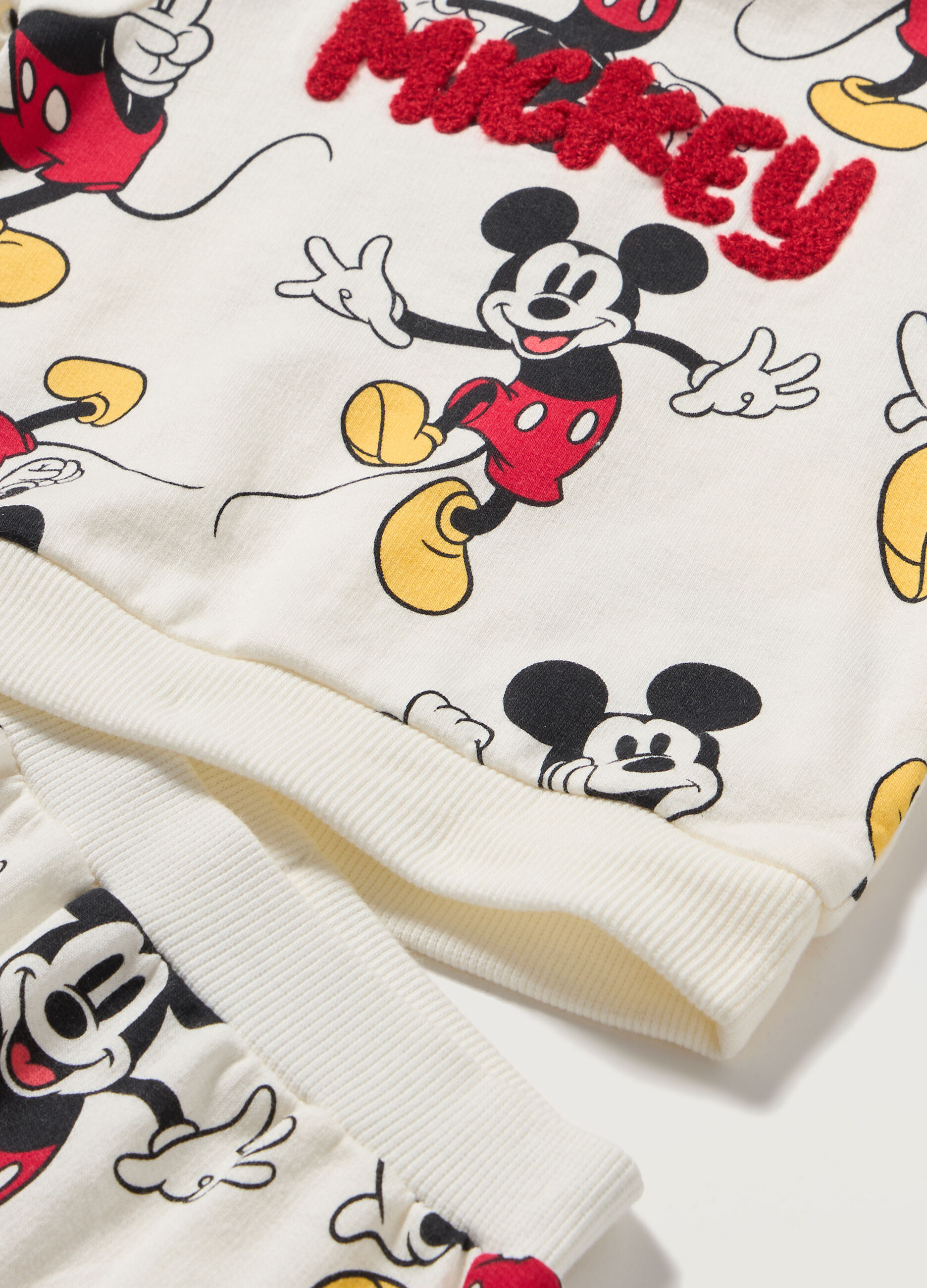 Jogging set in puro cotone fleece neonato_1