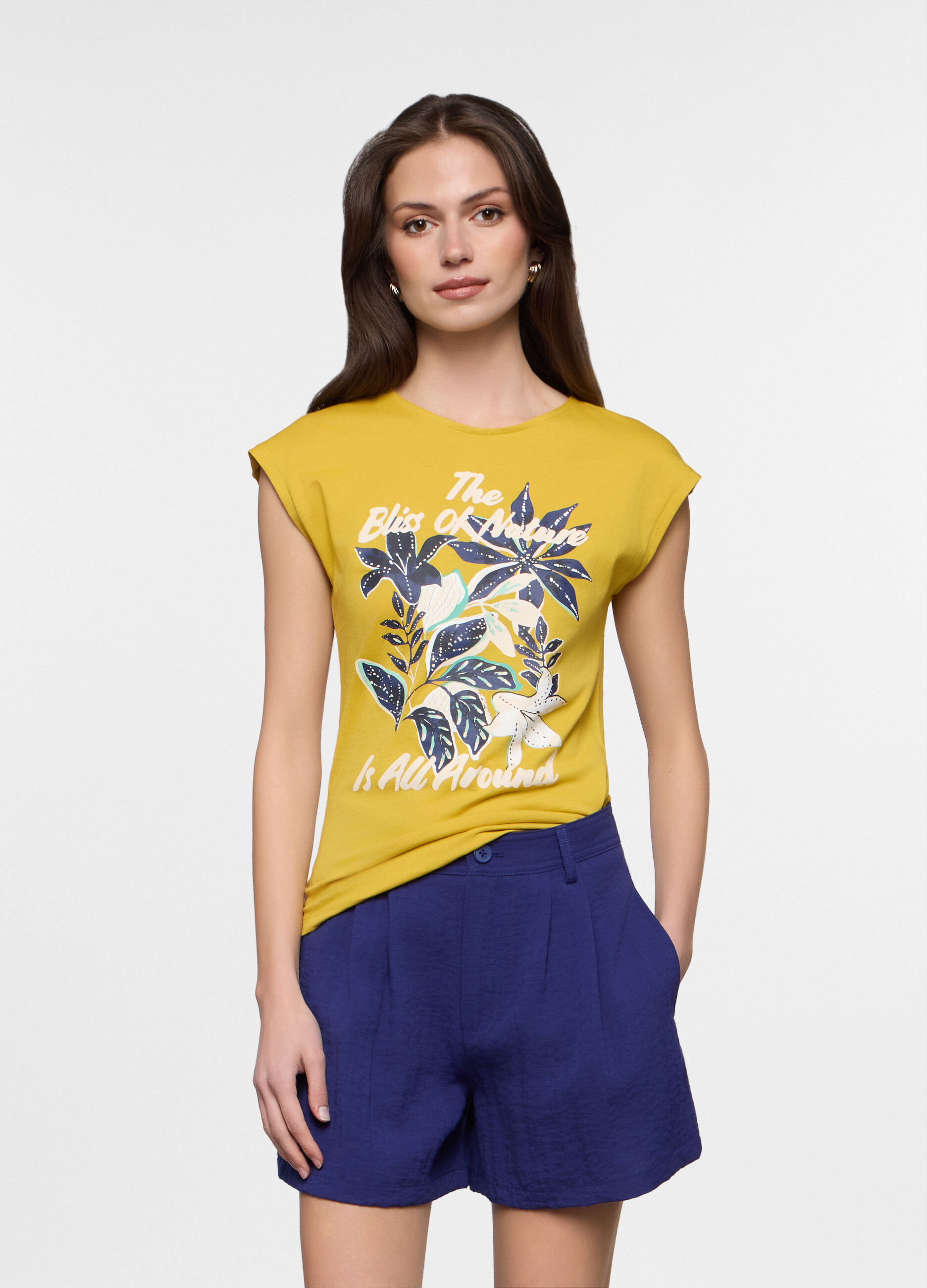 T-shirt girocollo donna_0