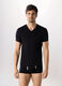 T-shirt collo a V in cotone stretch uomo_0