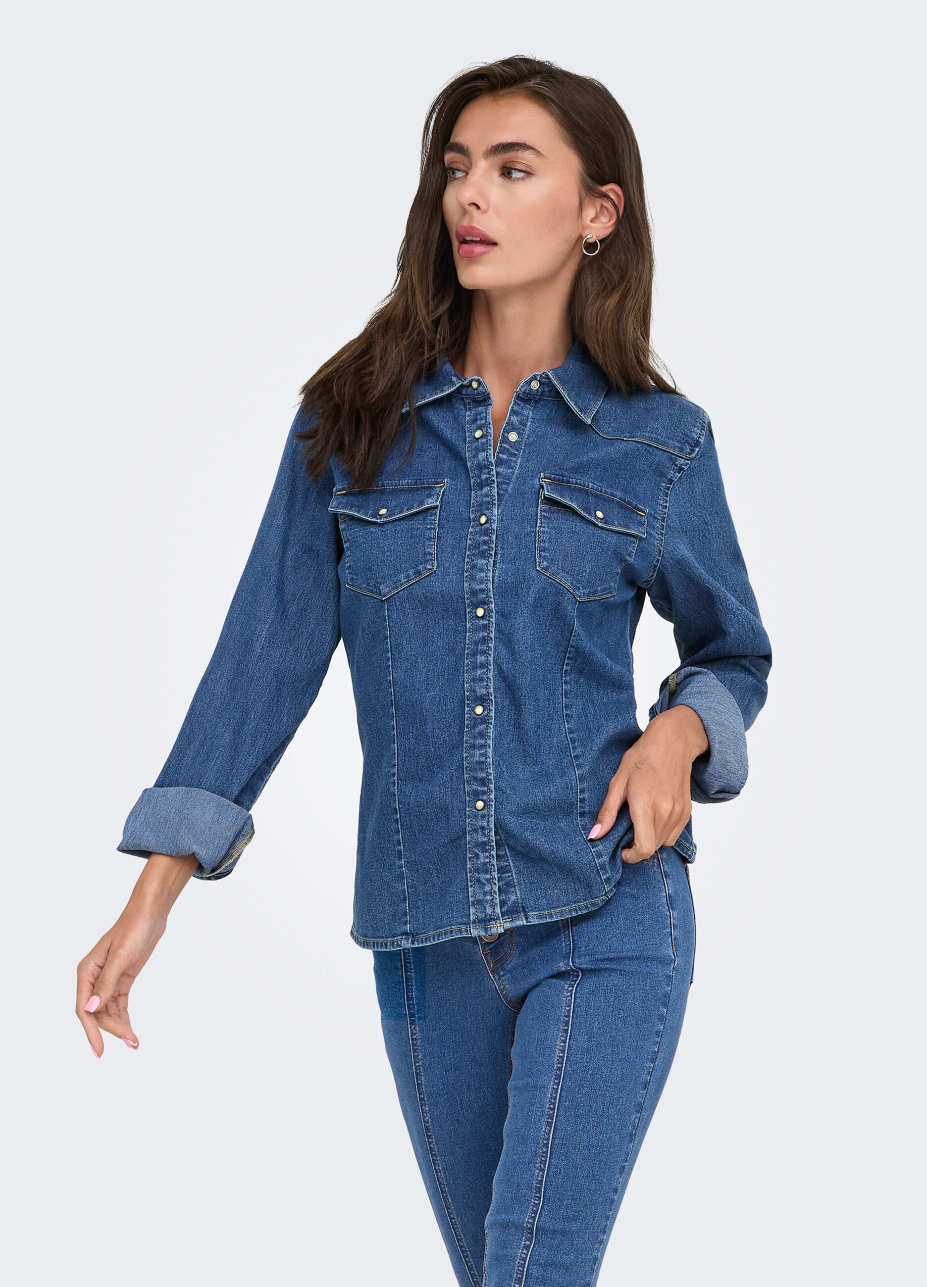Camicia in denim donna_0