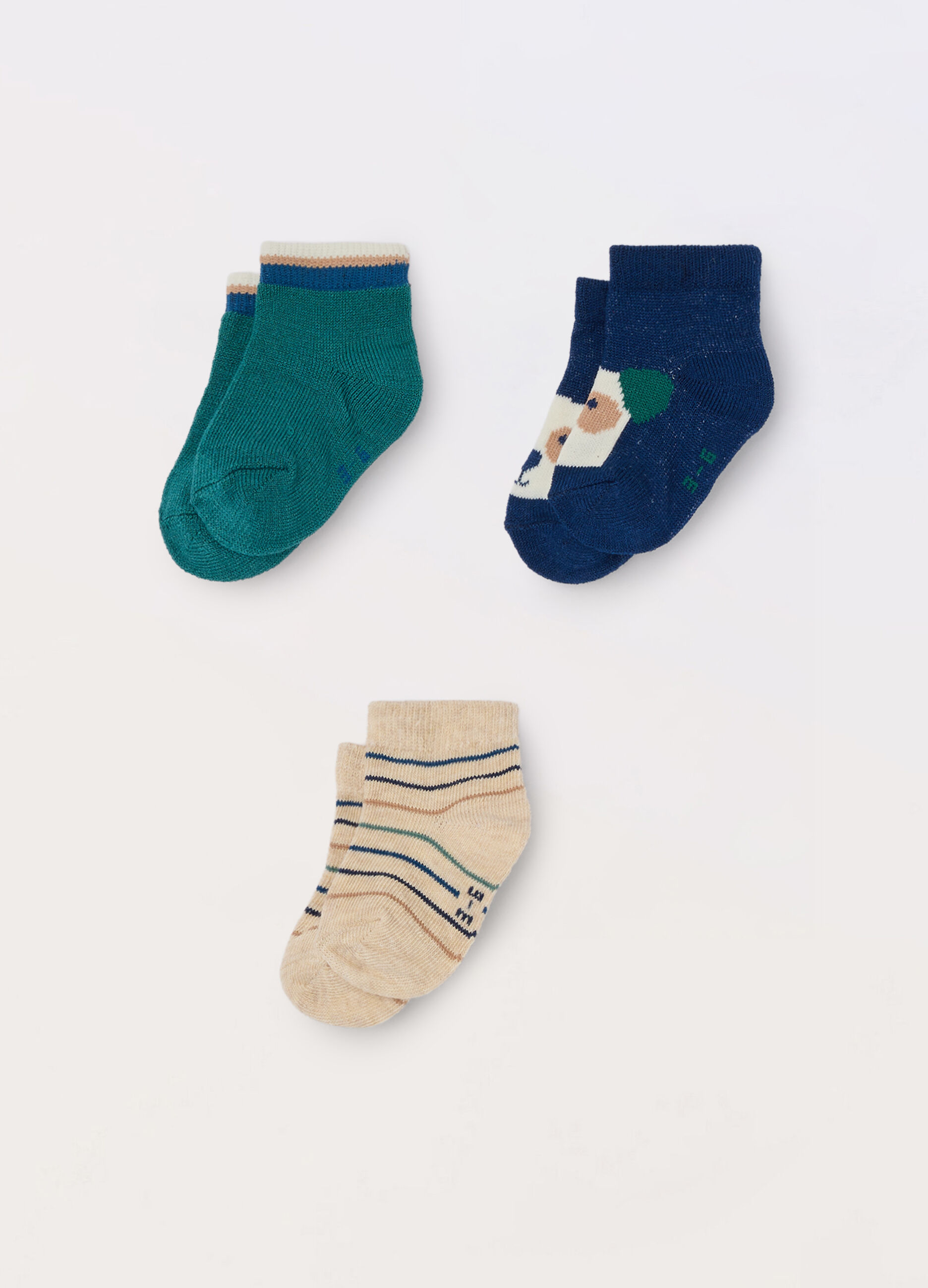 Pack 3 calze corte misto cotone neonato_0
