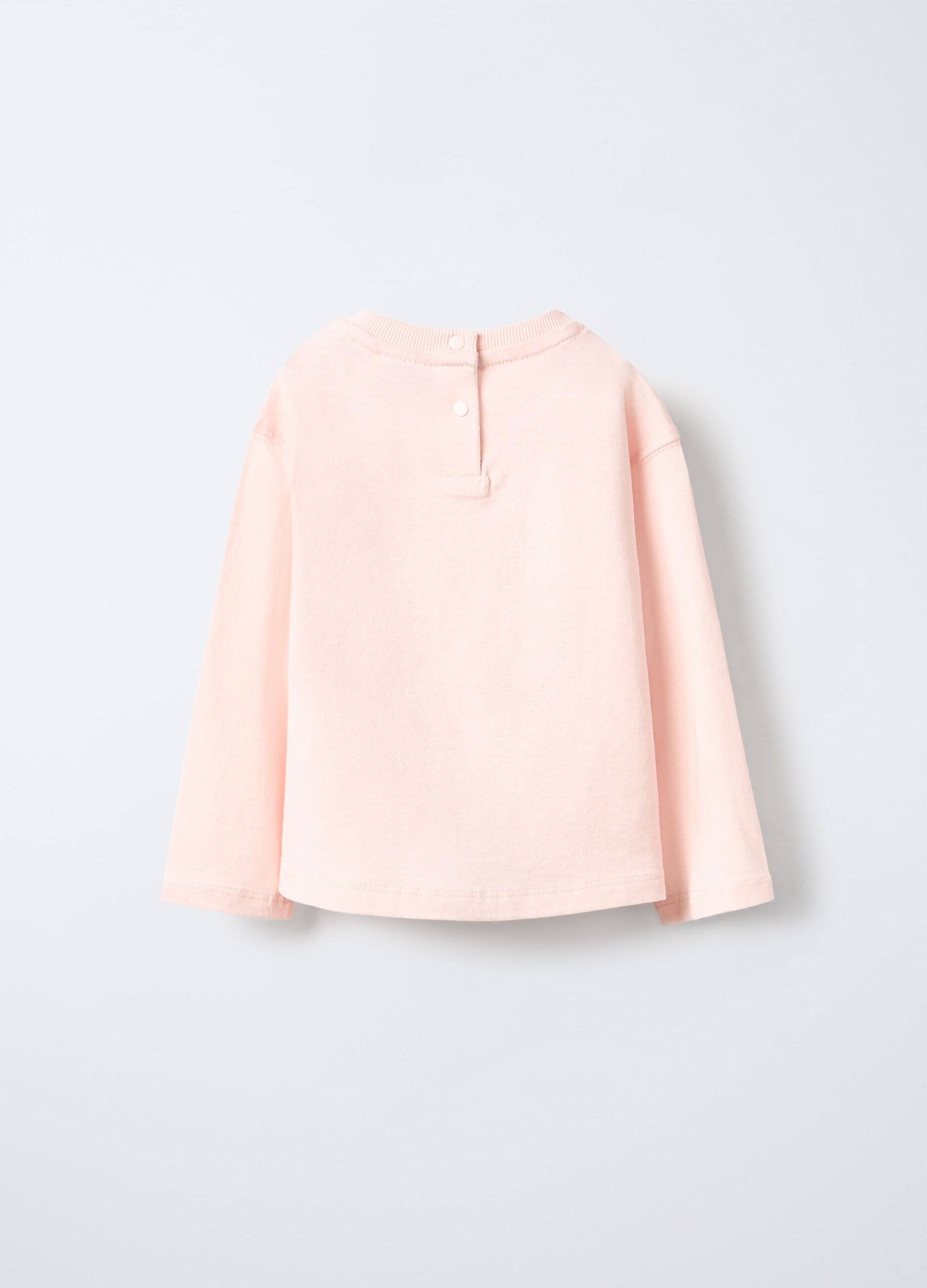 T-shirt girocollo in jersey di puro cotone bimba_1