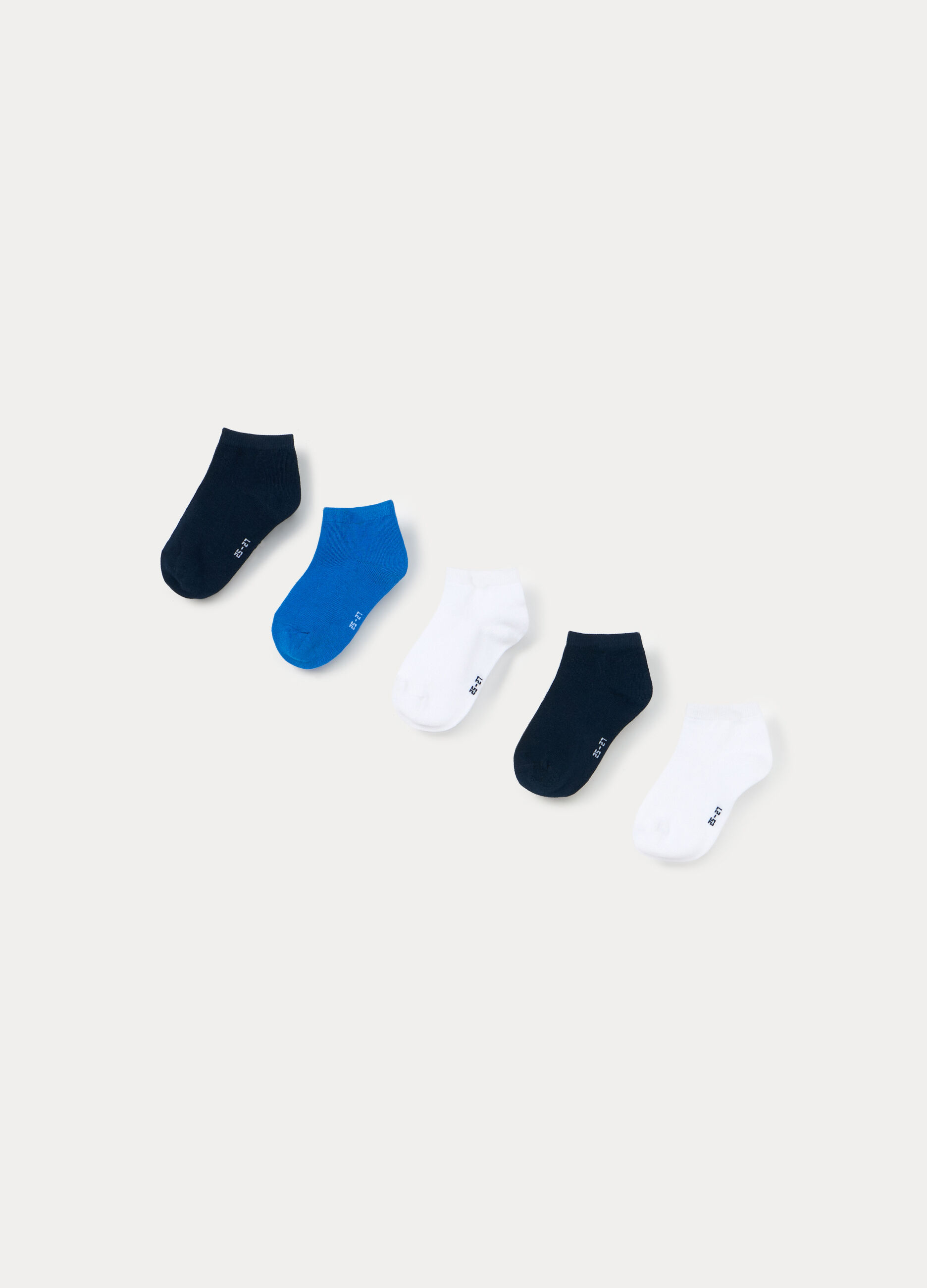 Pack 5 calze corte in misto cotone stretch _1