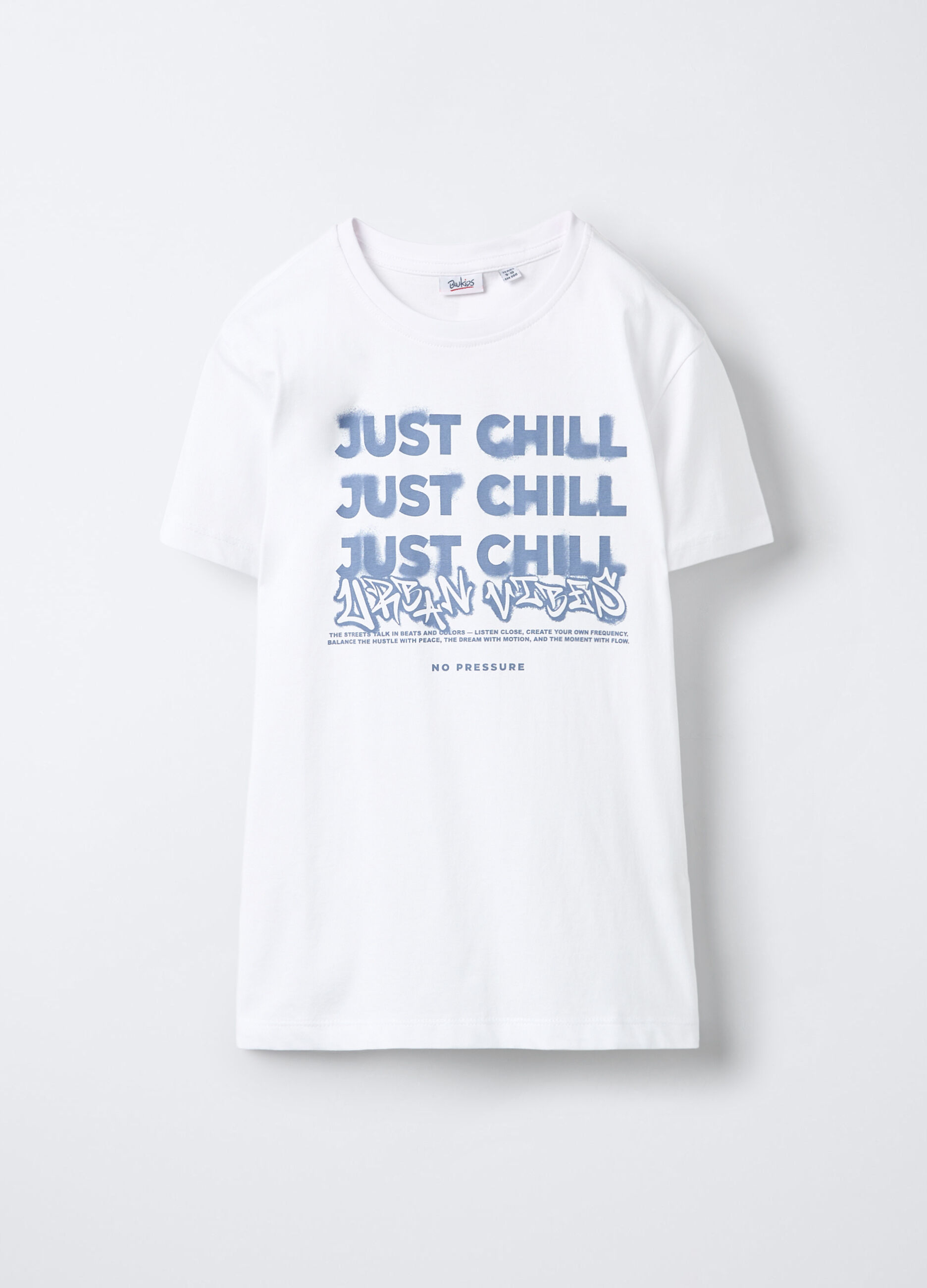 T-shirt girocollo in jersey di puro cotone ragazzo_0