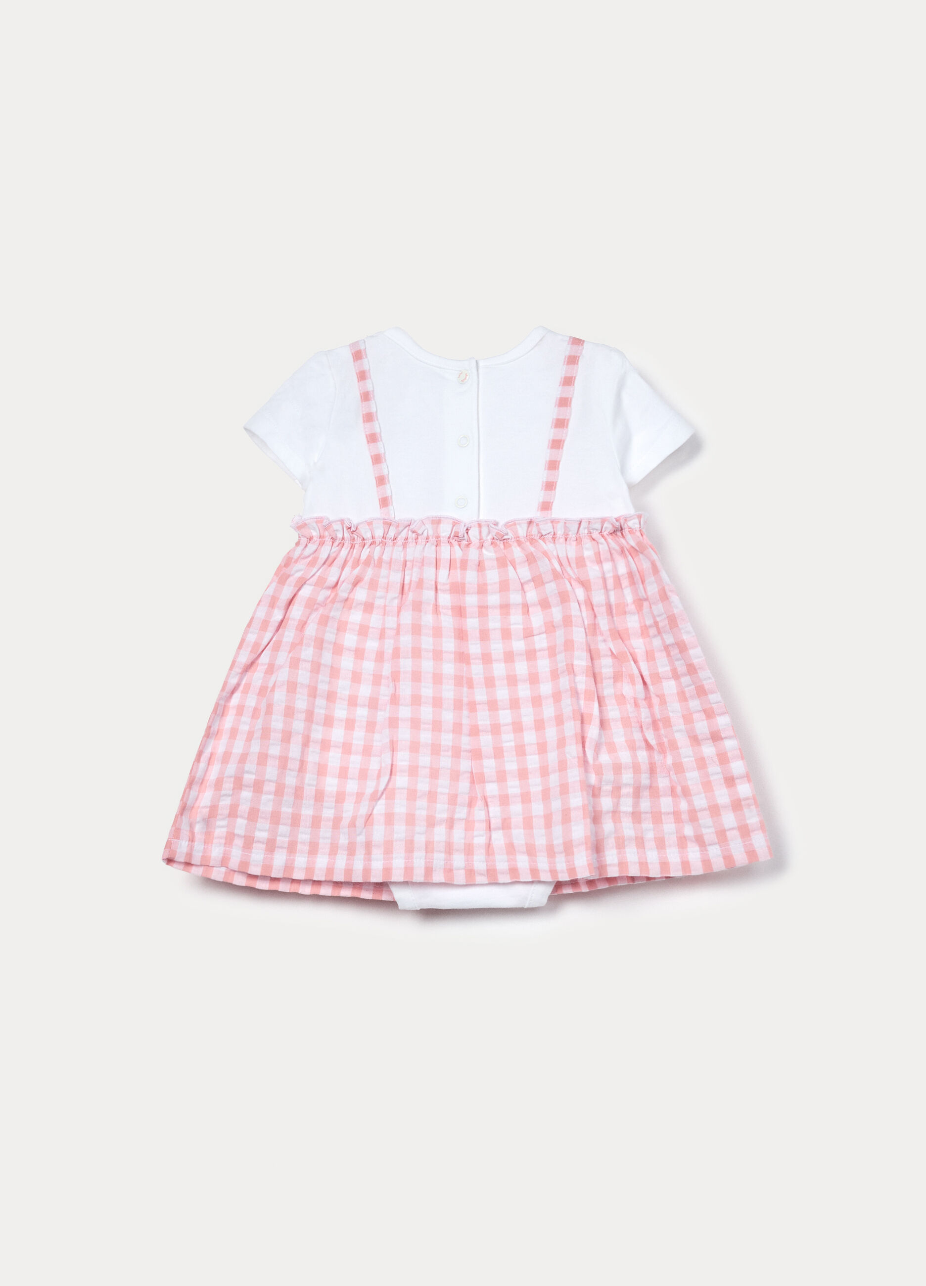 Vestito-body in jersey di puro cotone neonata_1