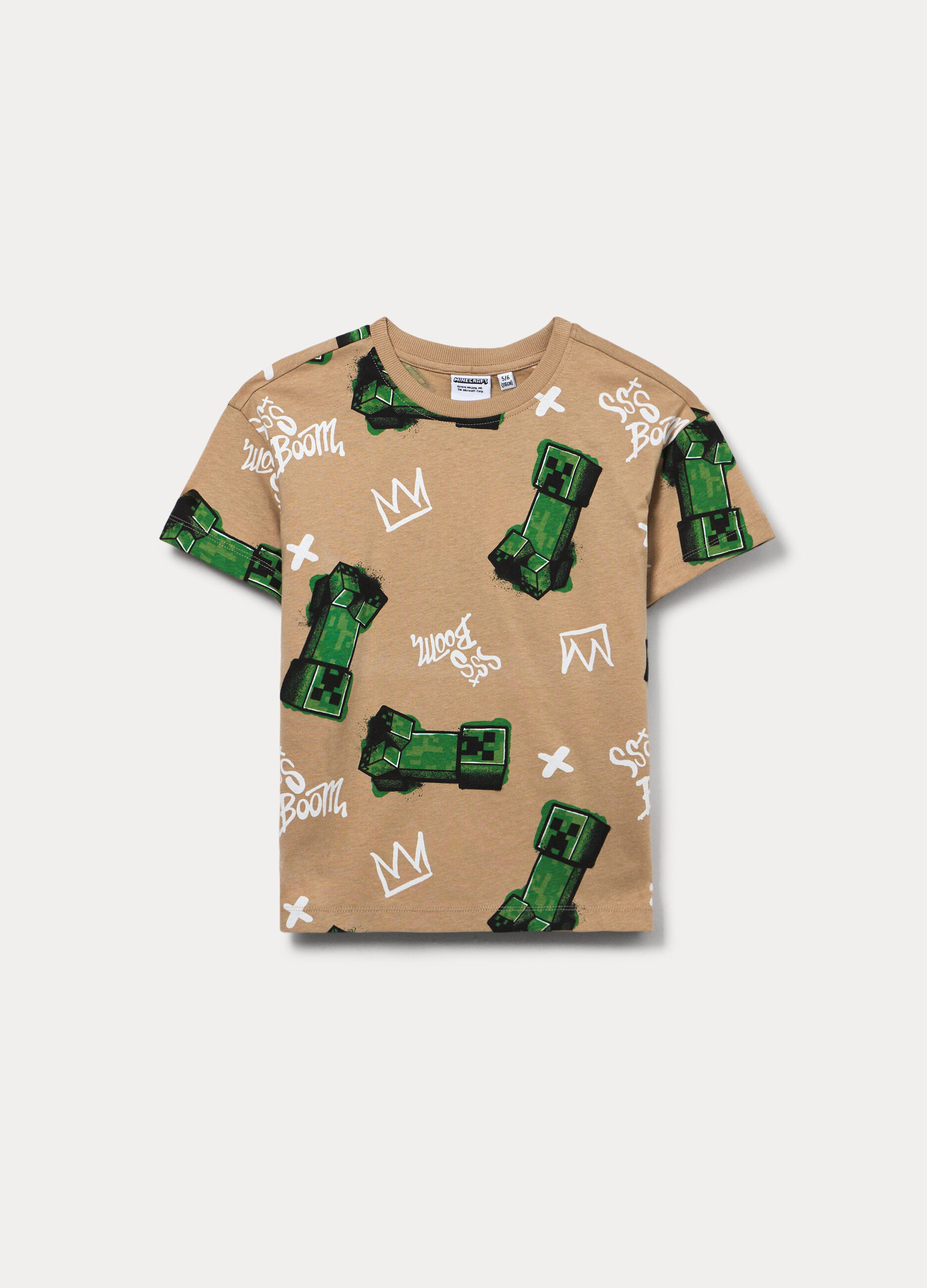 T-shirt girocollo Minecraft bambino_0