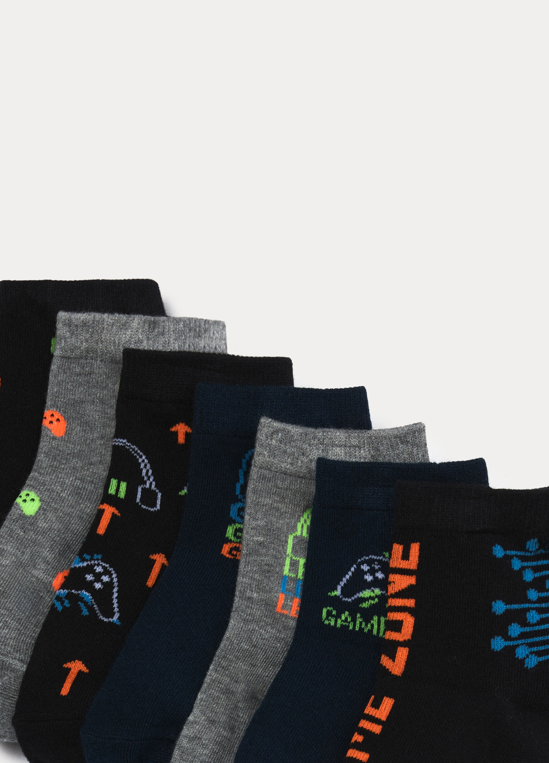 Pack 7 calze corte misto cotone _2