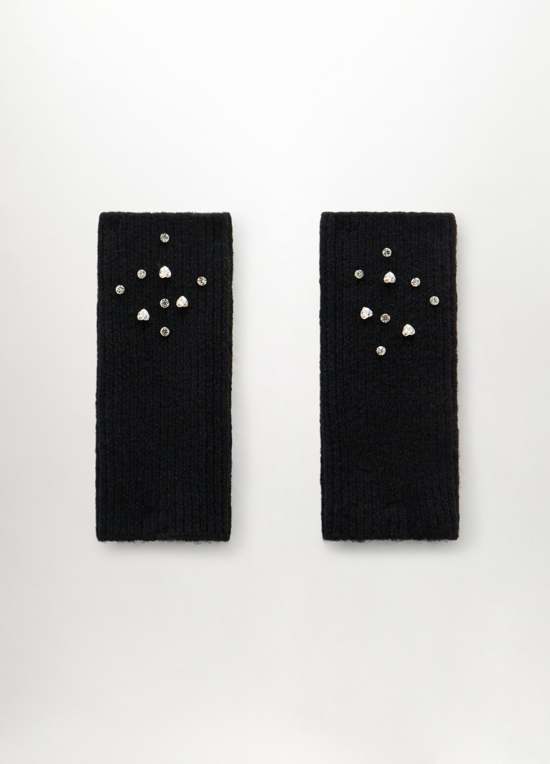 Guanti senza dita con strass donna_0