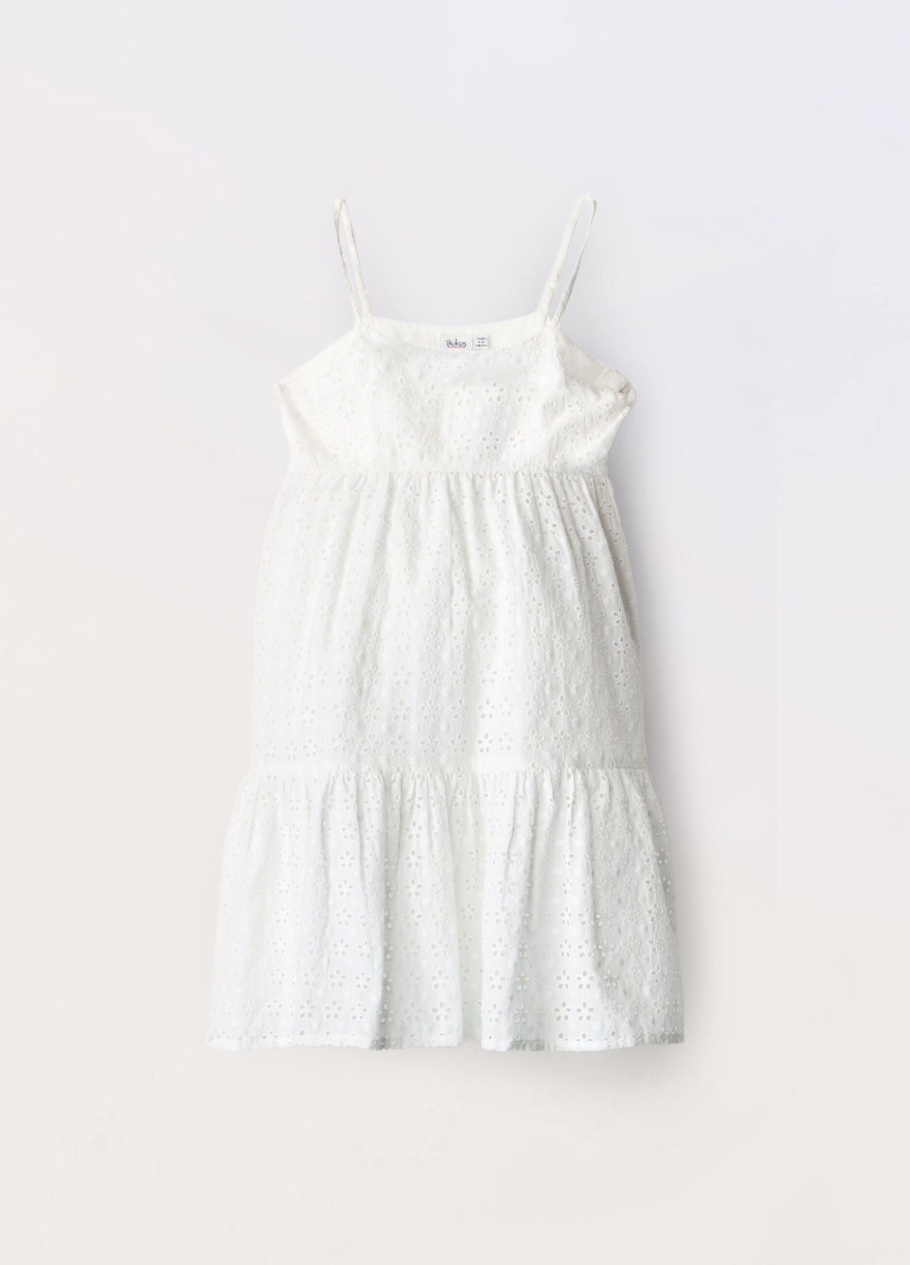 Vestito in puro cotone sangallo ragazza_0