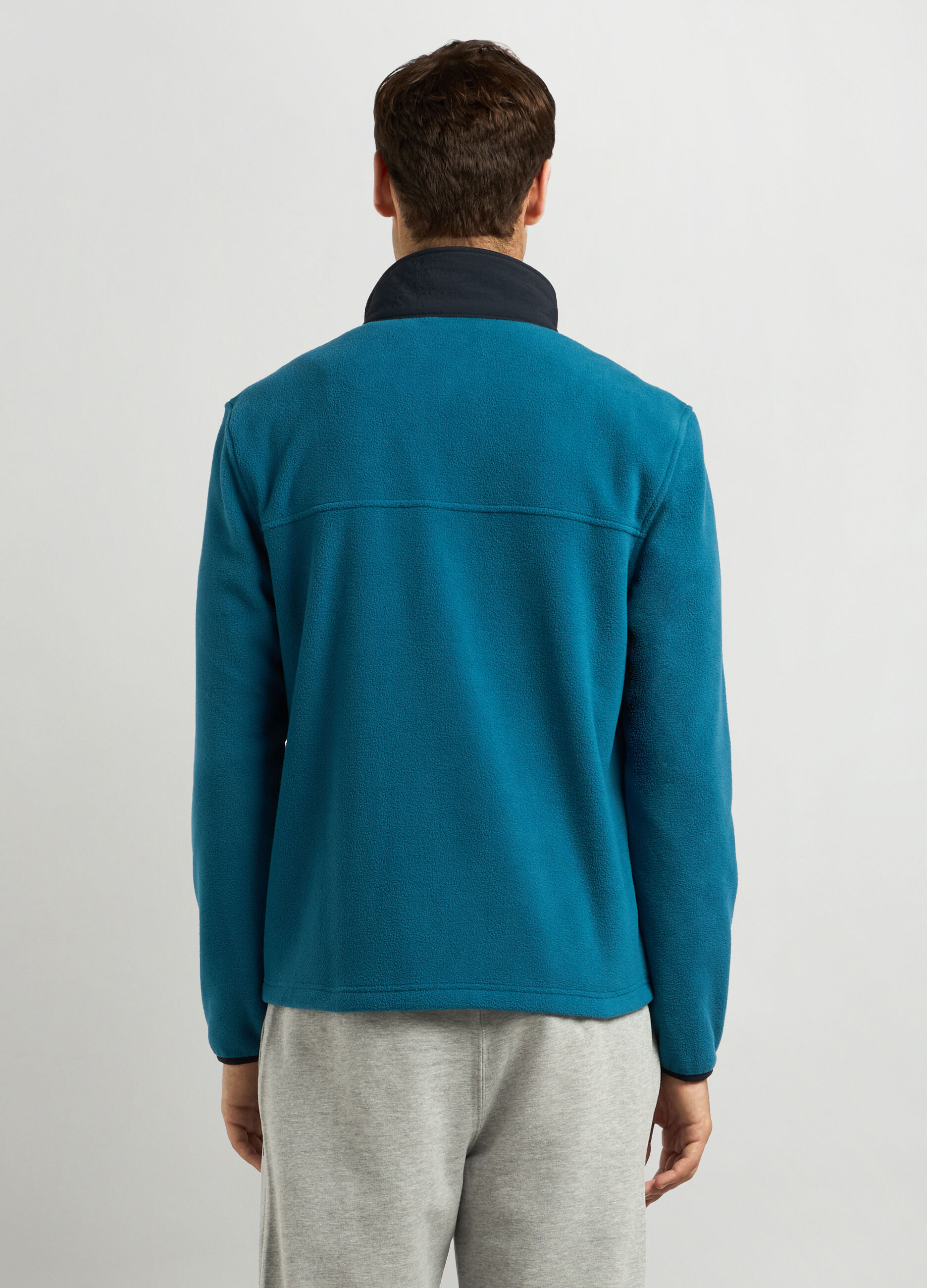 Felpa in pile full zip uomo_1