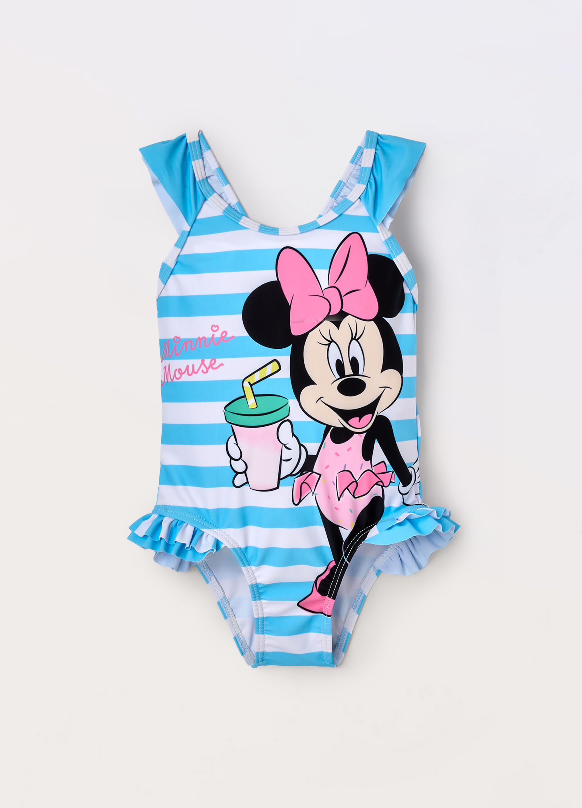 Costume intero a righe neonata_0