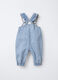 Salopette in denim di puro cotone Fit Regular neonata_1