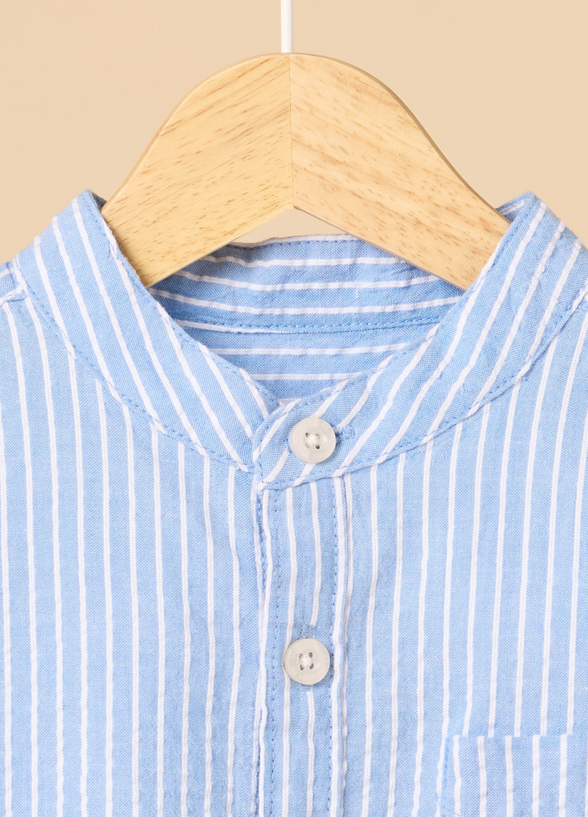 Camicia rigata IANA in puro cotone bambino_1