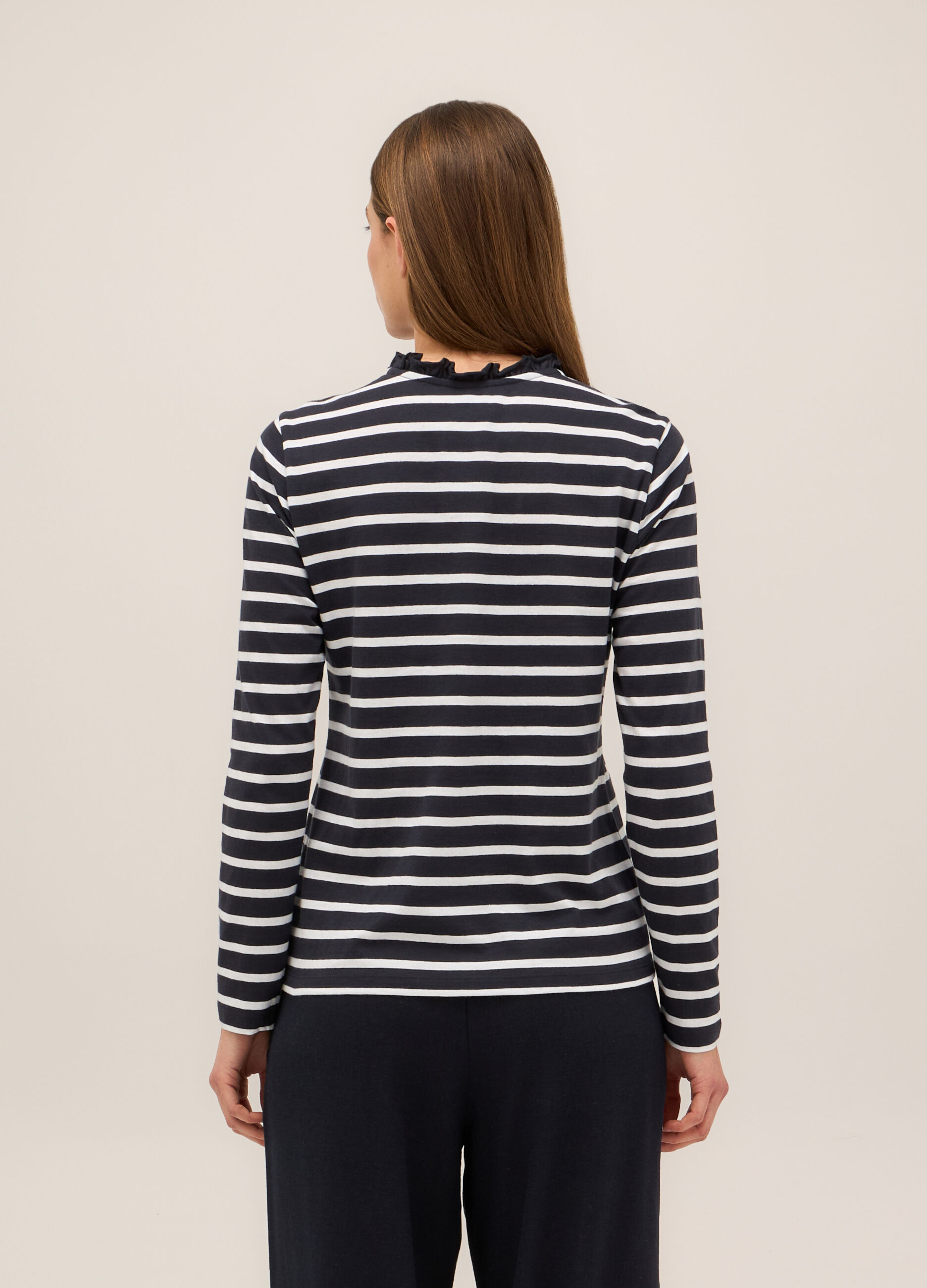T-shirt in jersey di puro cotone donna_1