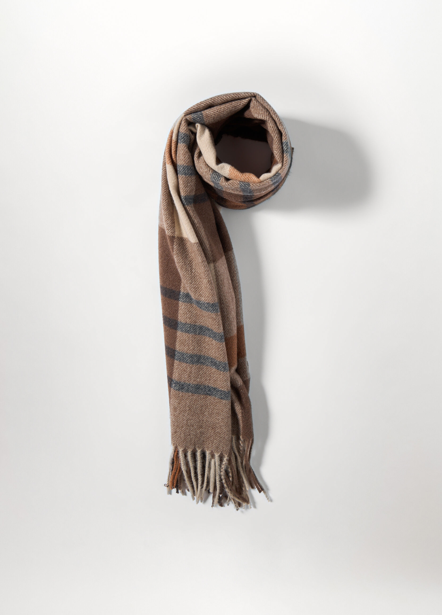 Sciarpa misto viscosa a quadri donna_1