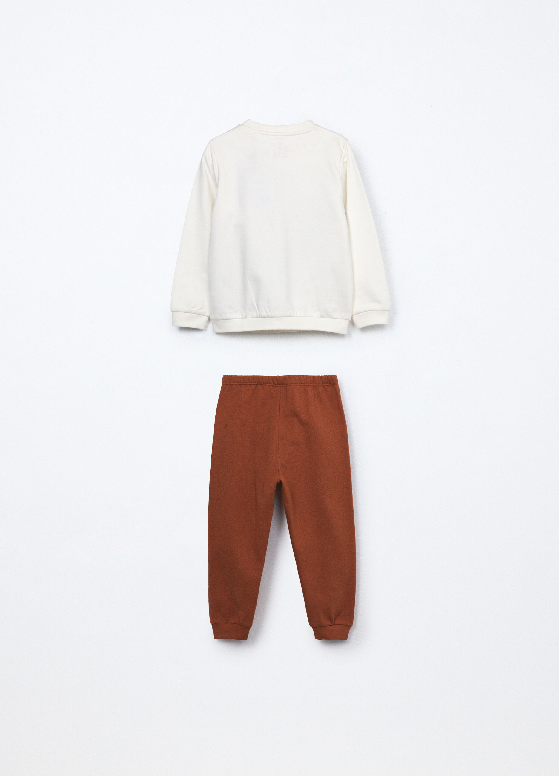 Set pigiama in puro cotone fleece neonata_1