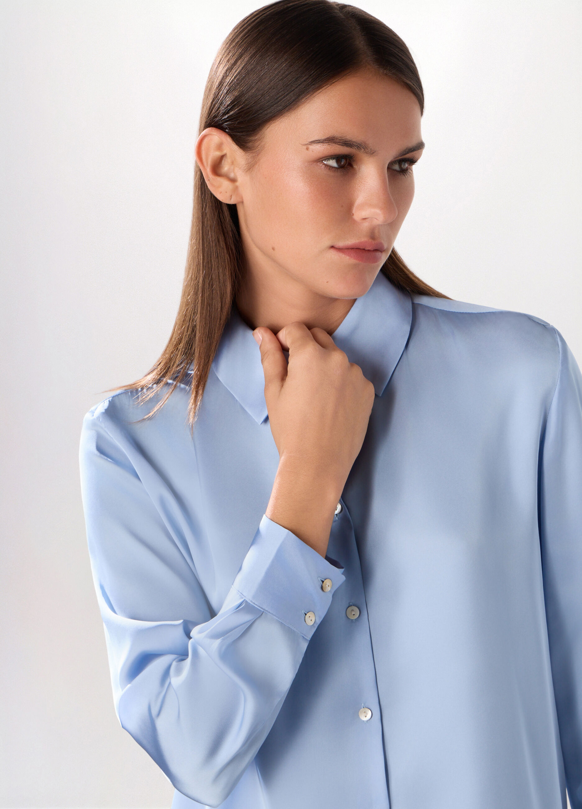 Camicia in raso donna_2