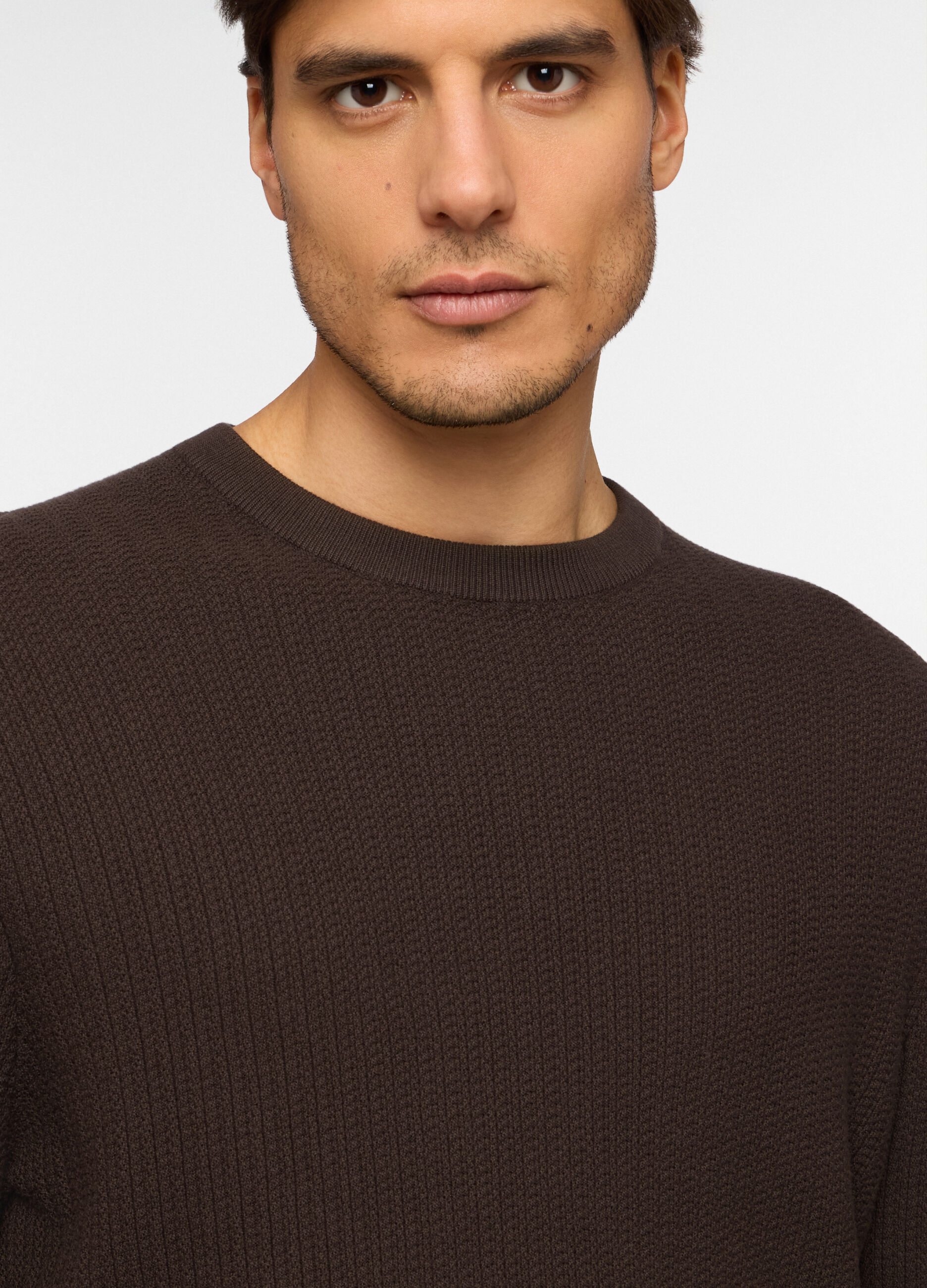 Maglione girocollo in cotone uomo_2