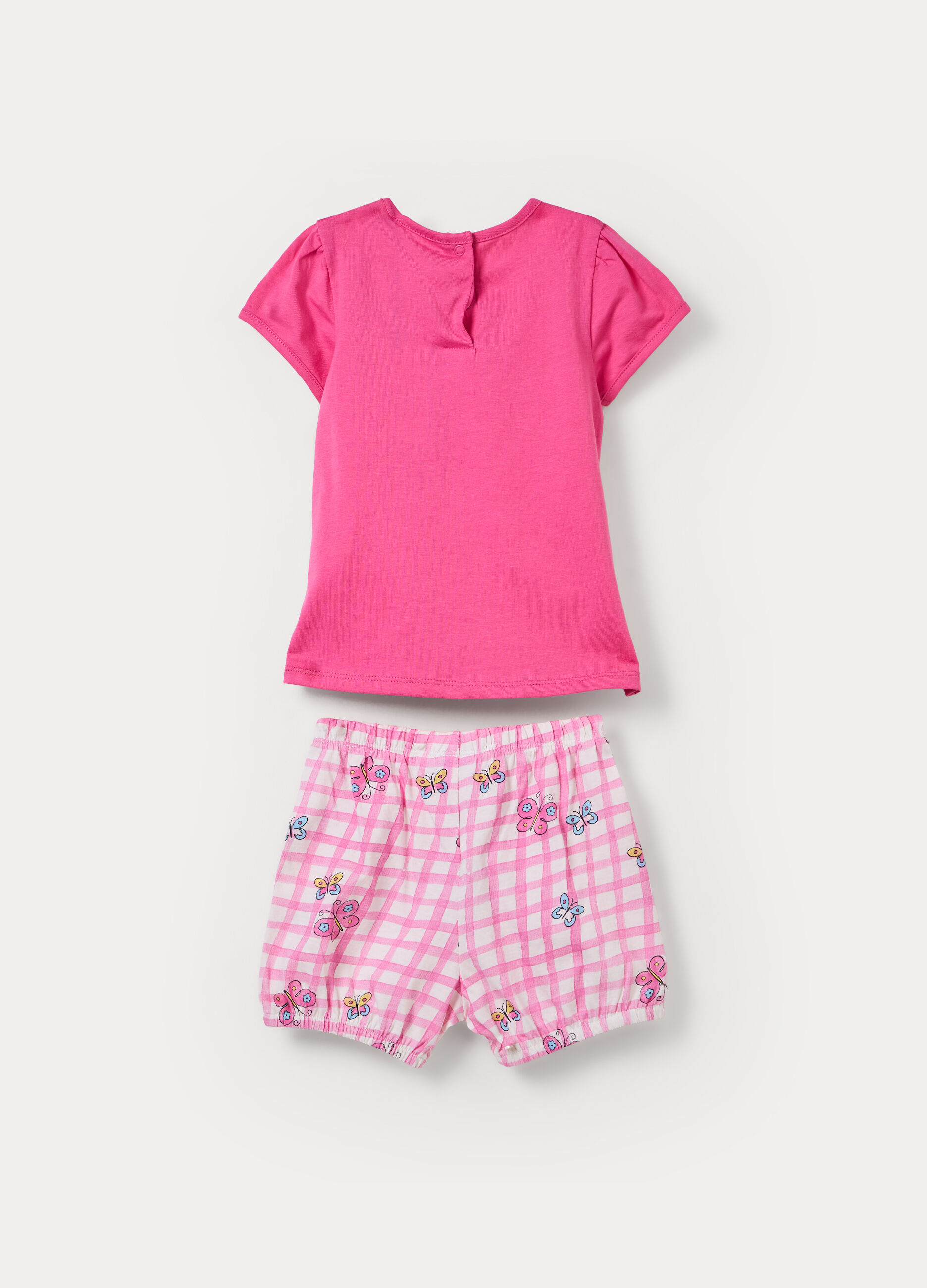 Pigiama corto in jersey di puro cotone _1