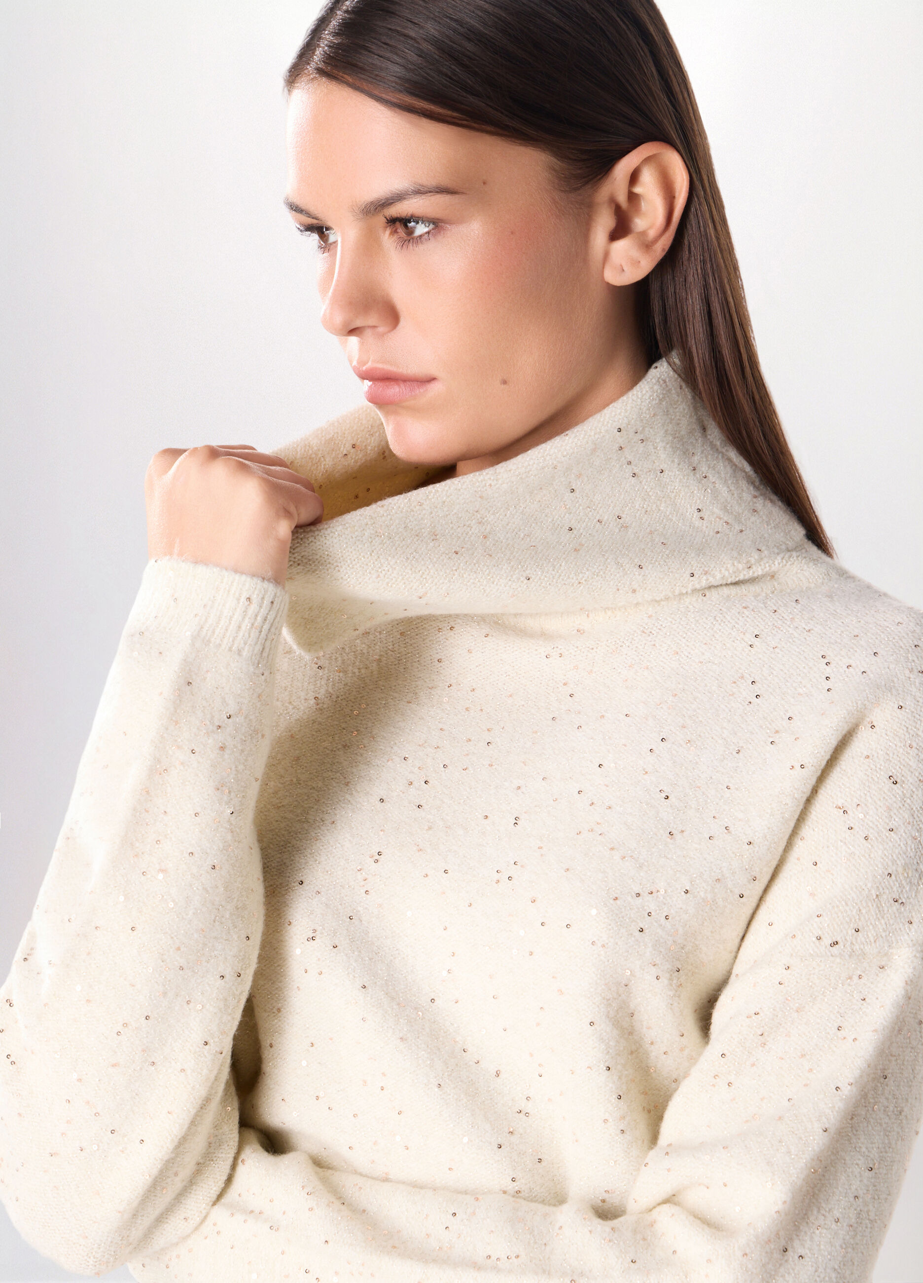 Tricot con paillettes donna_2