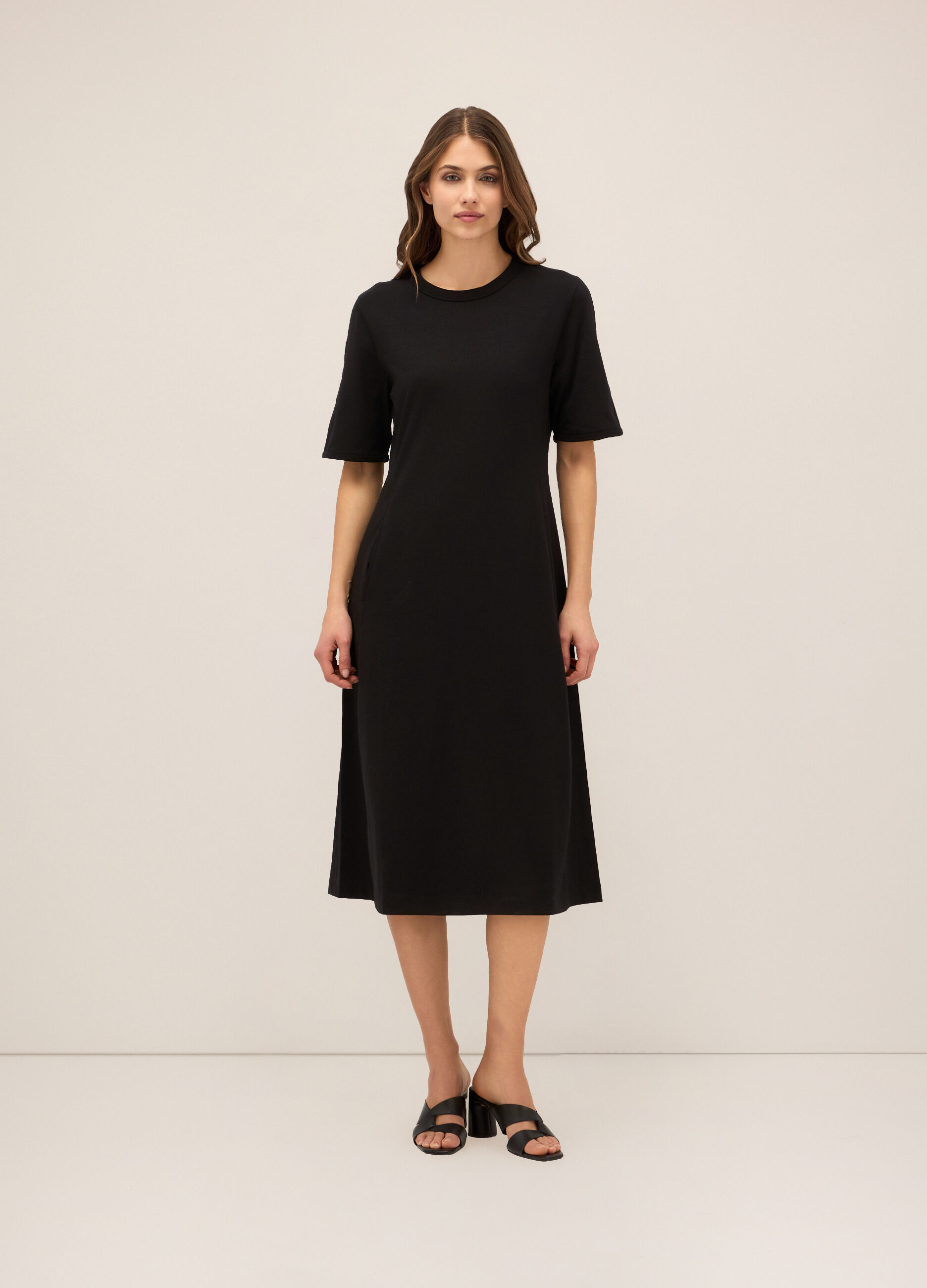 Abito in jersey di cotone stretch donna