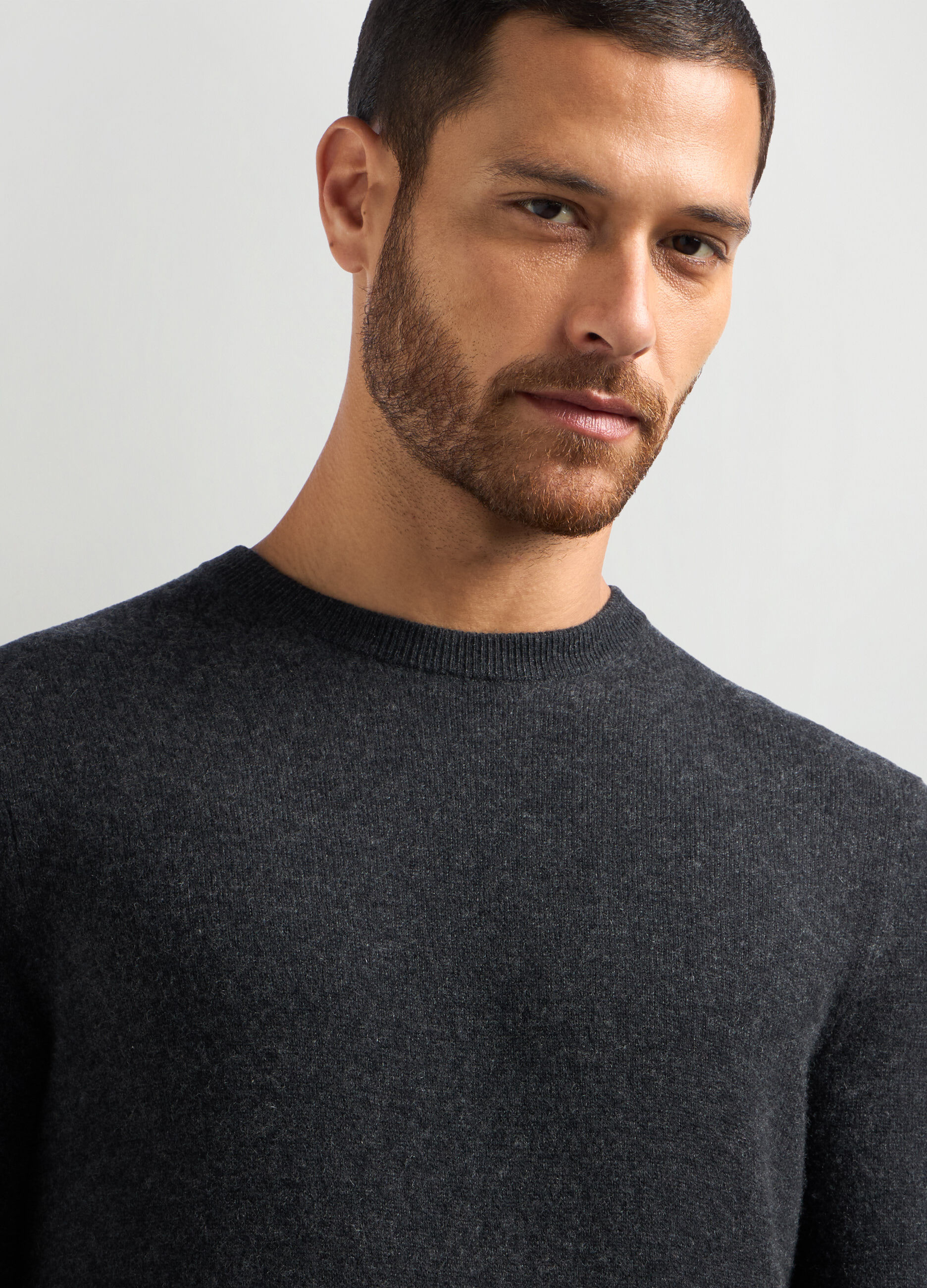 Pullover girocollo in puro cashmere uomo_2