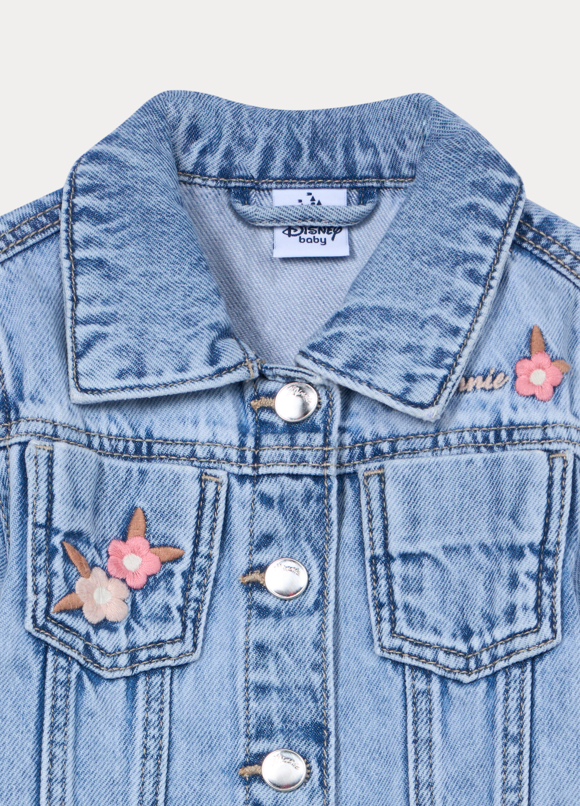 Giacca in denim di puro cotone bimba_2