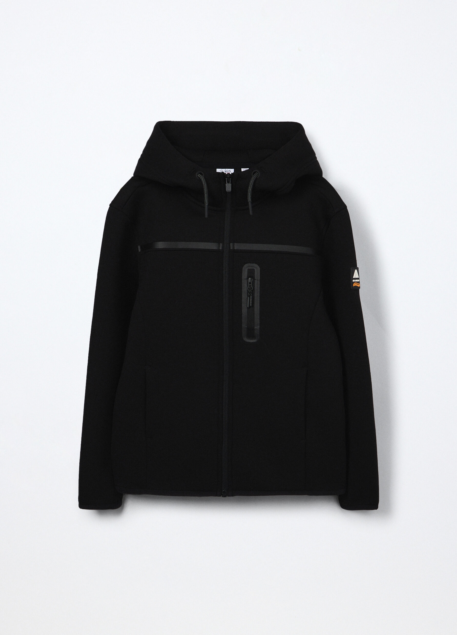 Felpa full zip in misto viscosa fleece ragazzo_0