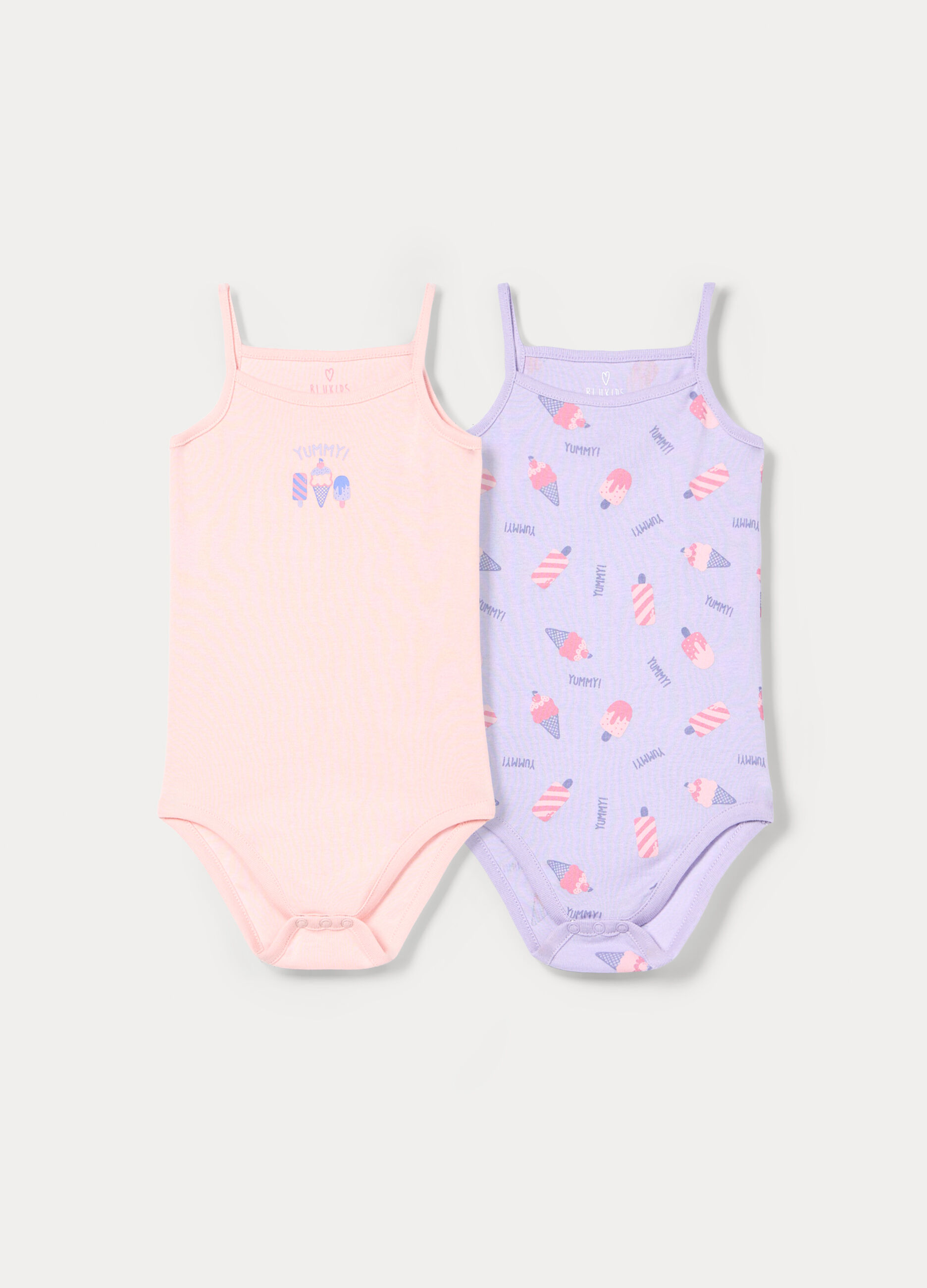 Pack 2 body in costina di puro cotone _0