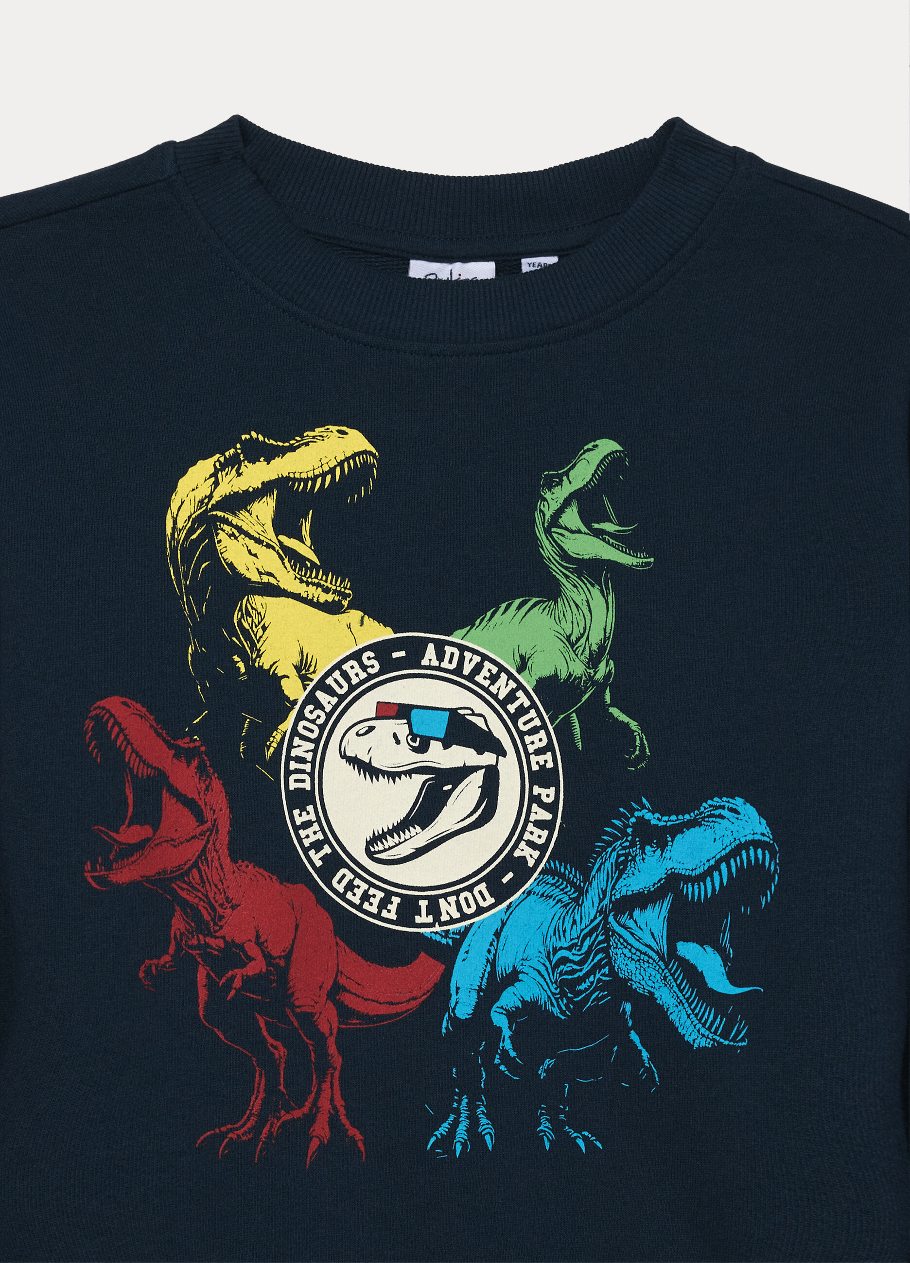 Felpa girocollo in french terry di puro cotone bambino_2