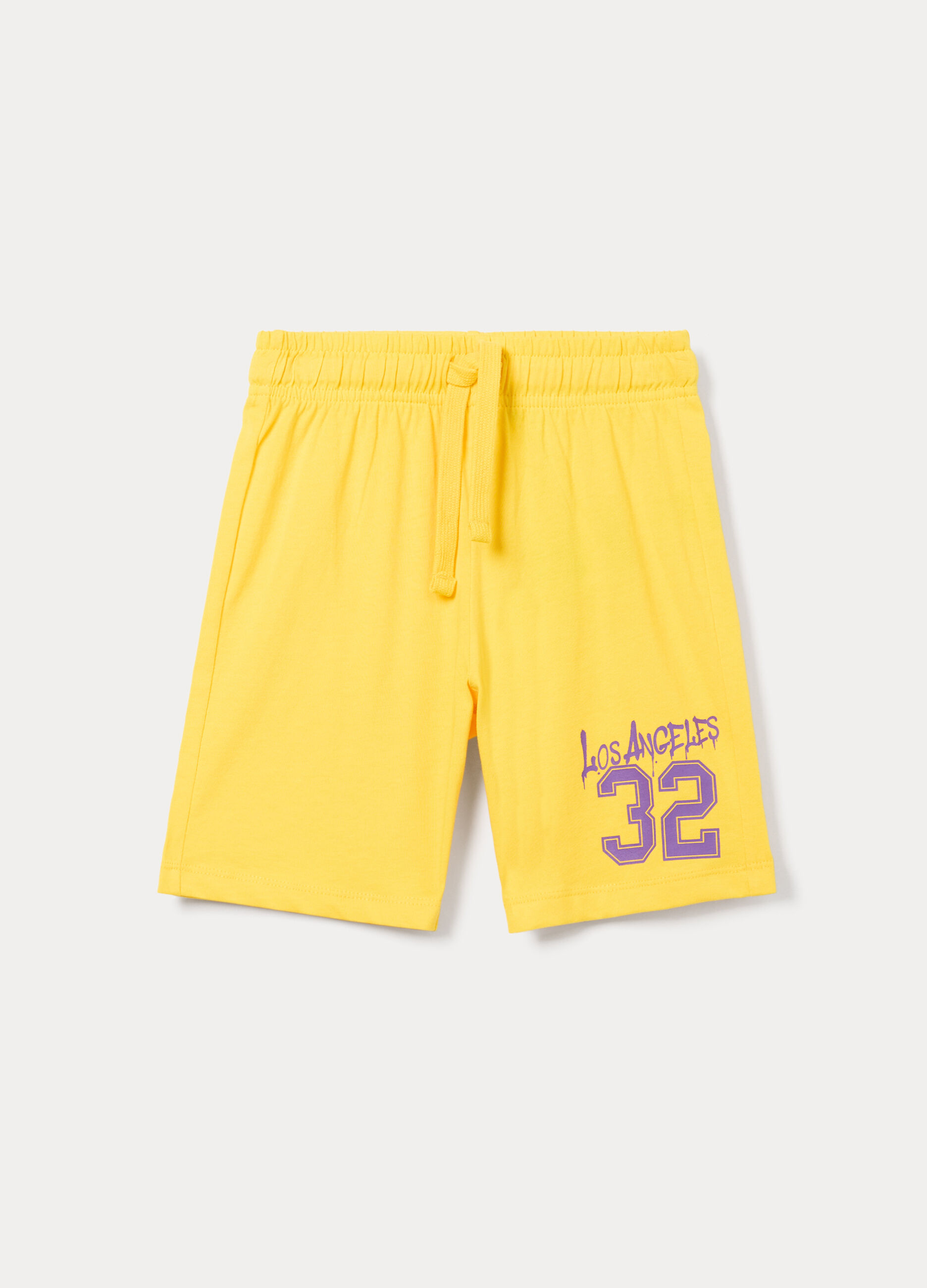 Shorts in jersey di puro cotone bambino_0