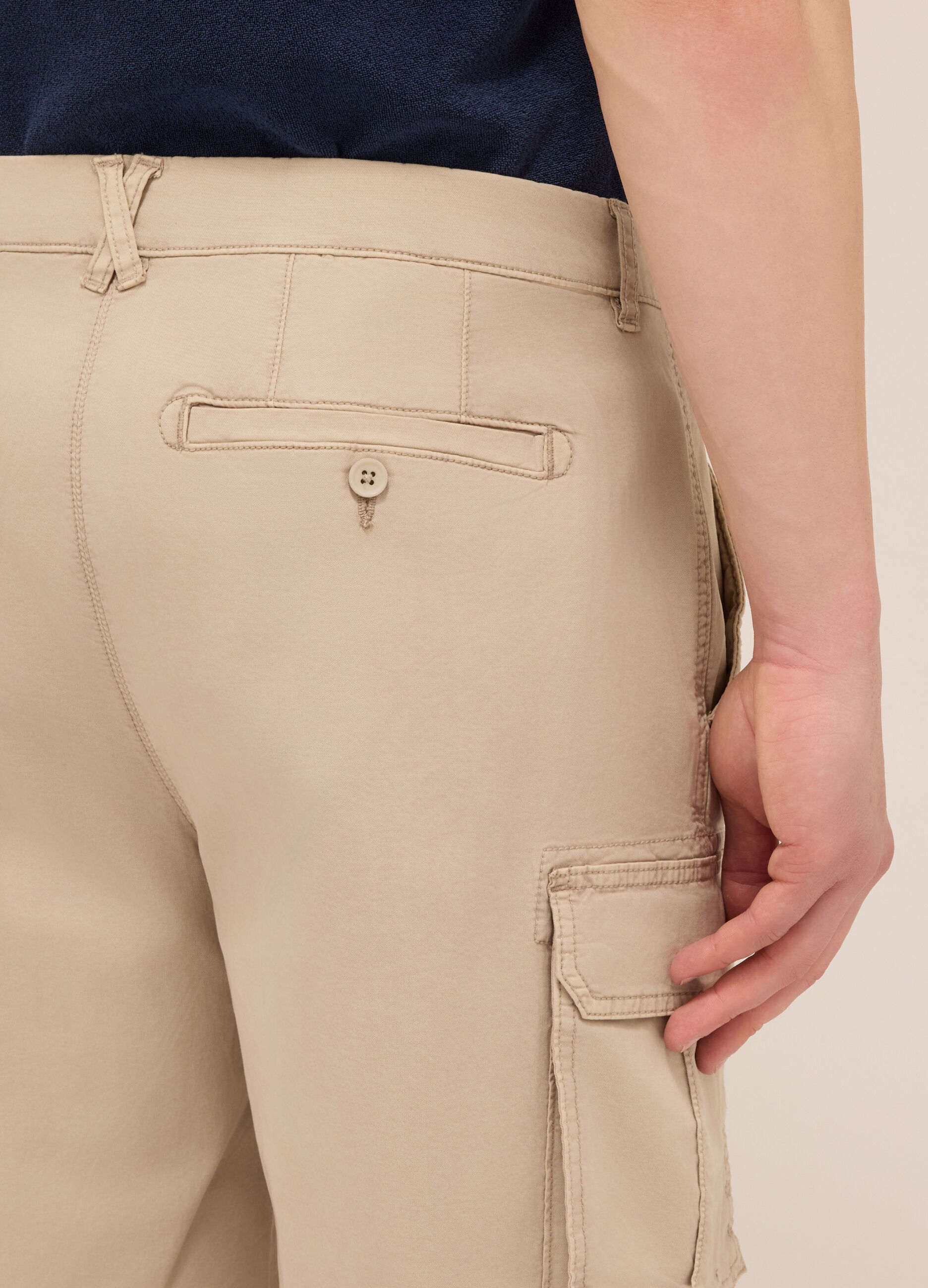 Bermuda in cotone stretch uomo