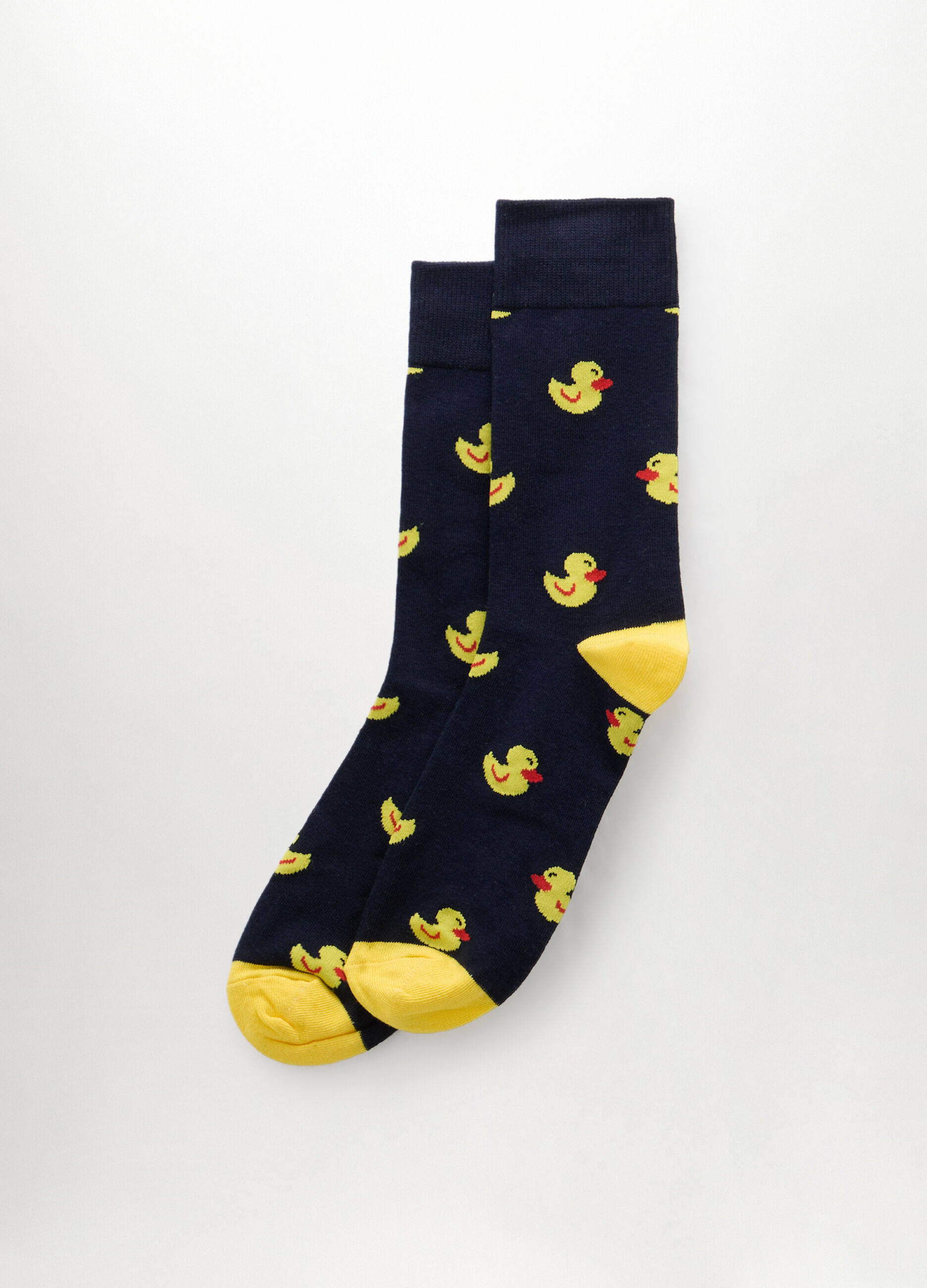 Calze corte in cotone stretch a fantasia uomo_0